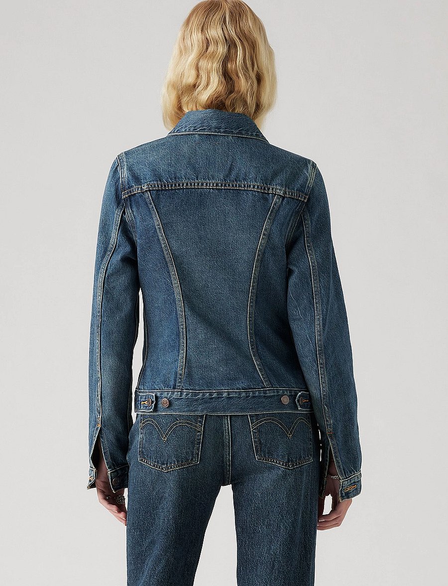 Levi's® - ORIGINAL TRUCKER SOFT AS BUTTE - jeansjacken - med indigo - worn in - 5