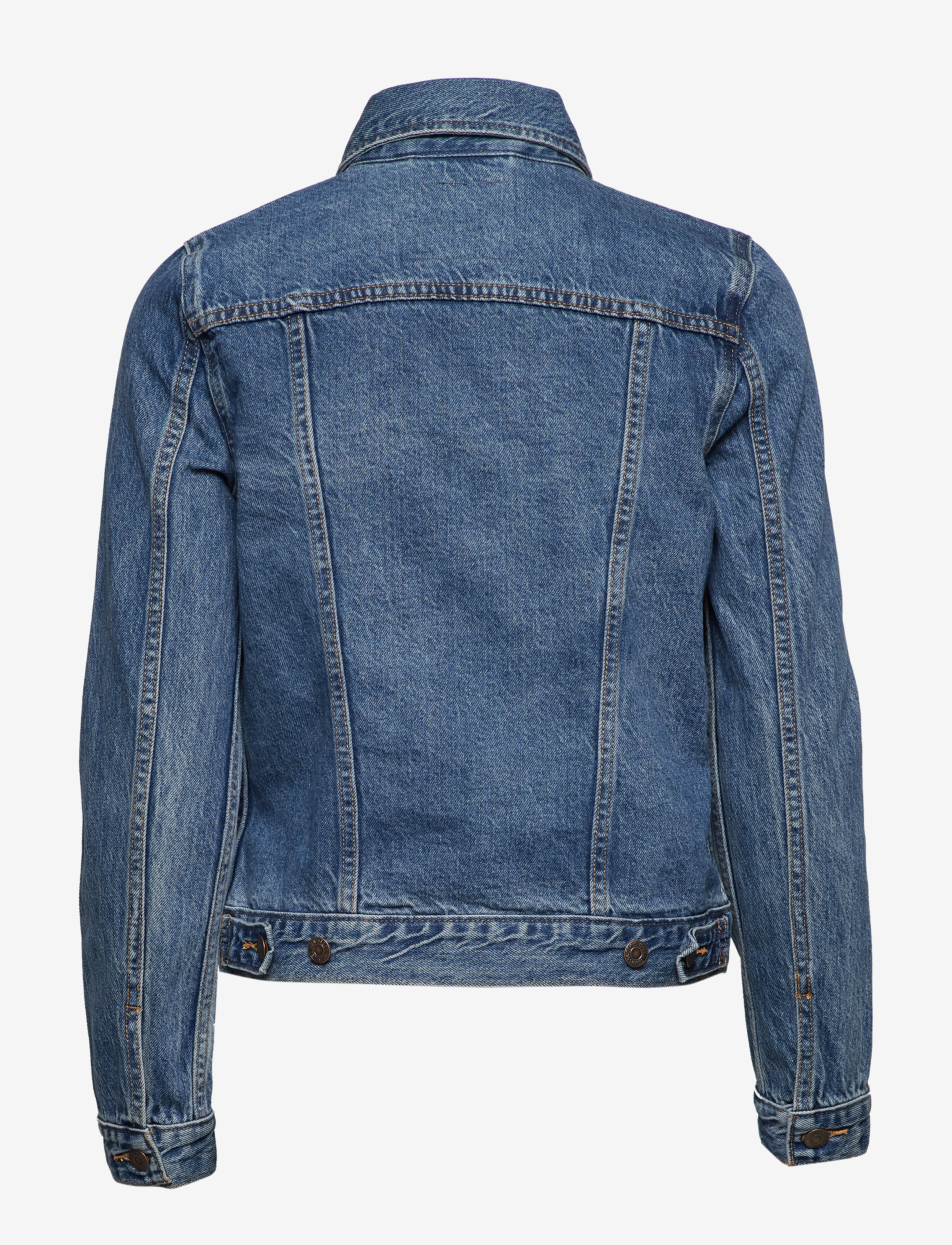 Levi's® - ORIGINAL TRUCKER SOFT AS BUTTE - džinsiniai švarkeliai - med indigo - worn in - 3
