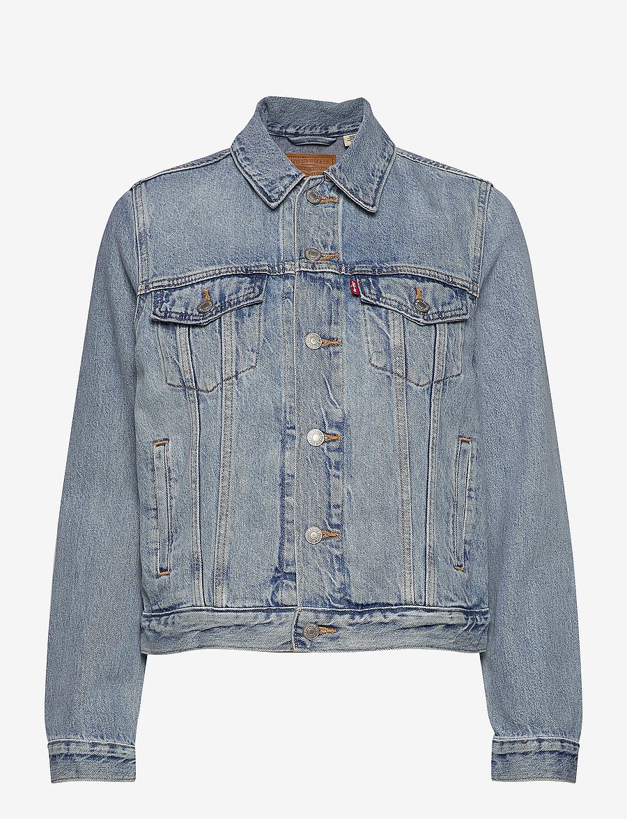 Levi's® - ORIGINAL TRUCKER ALL MINE - teksatagid - med indigo - worn in - 1