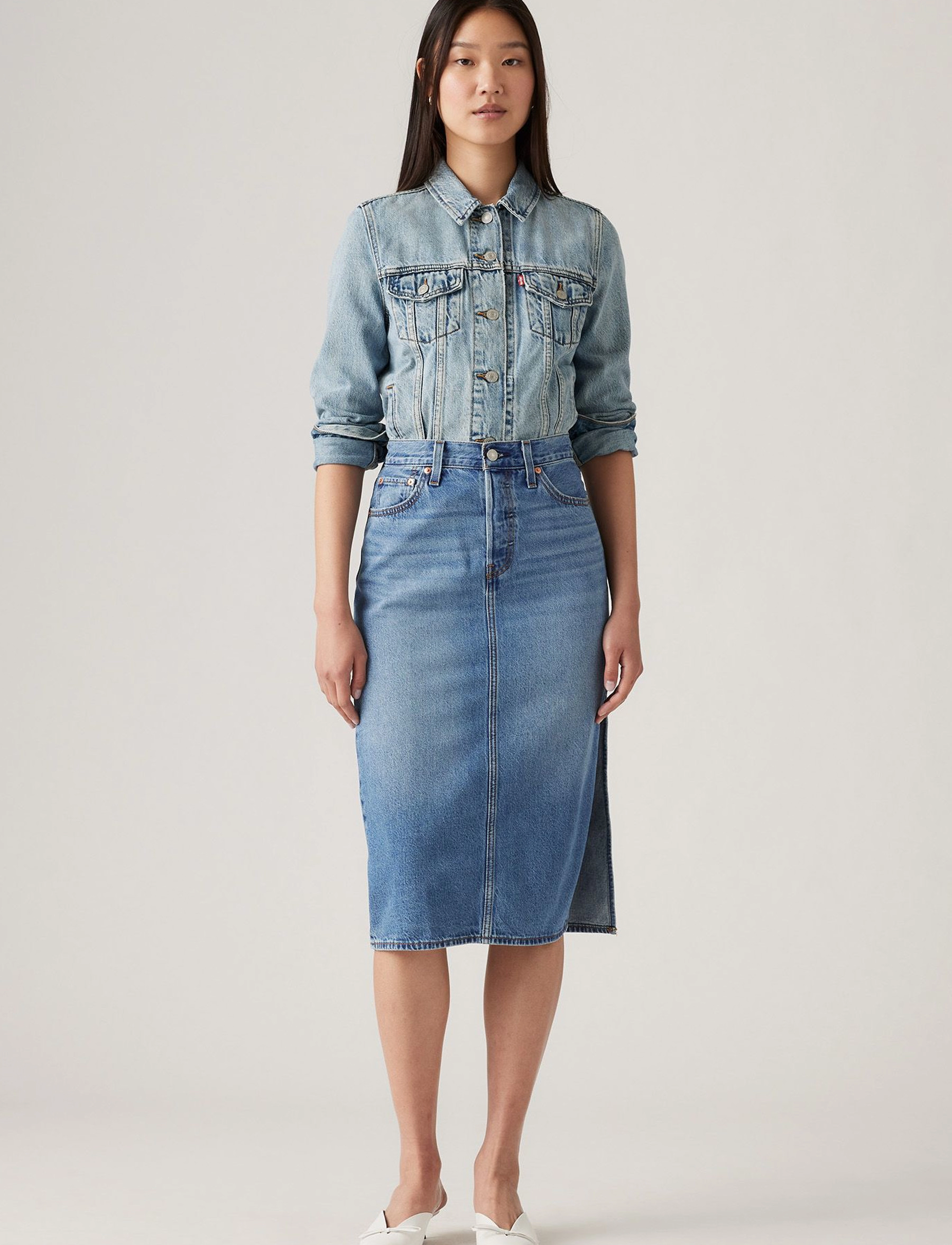 Levi's® - ORIGINAL TRUCKER ALL MINE - forårsjakker - med indigo - worn in - 3