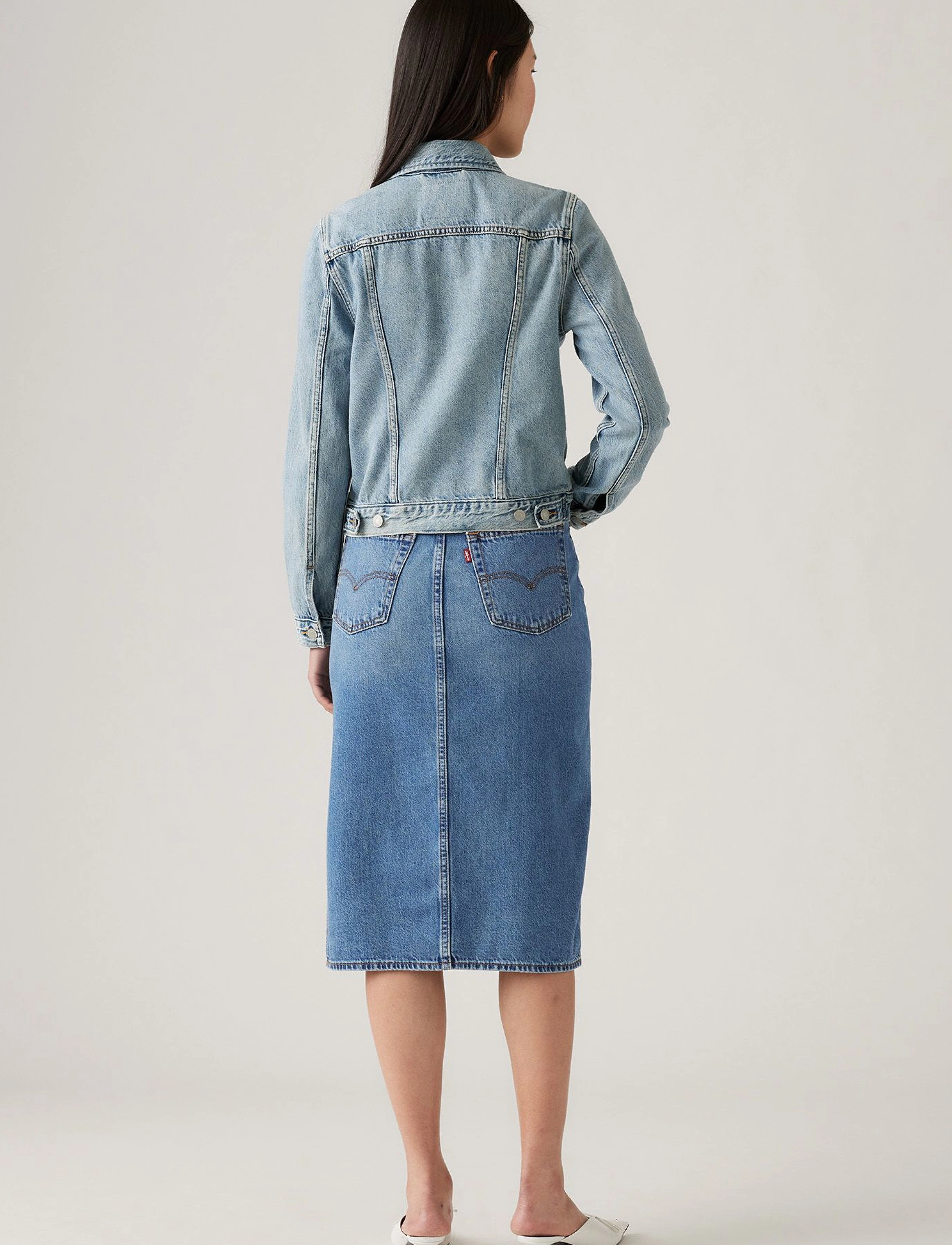 Levi's® - ORIGINAL TRUCKER ALL MINE - forårsjakker - med indigo - worn in - 4