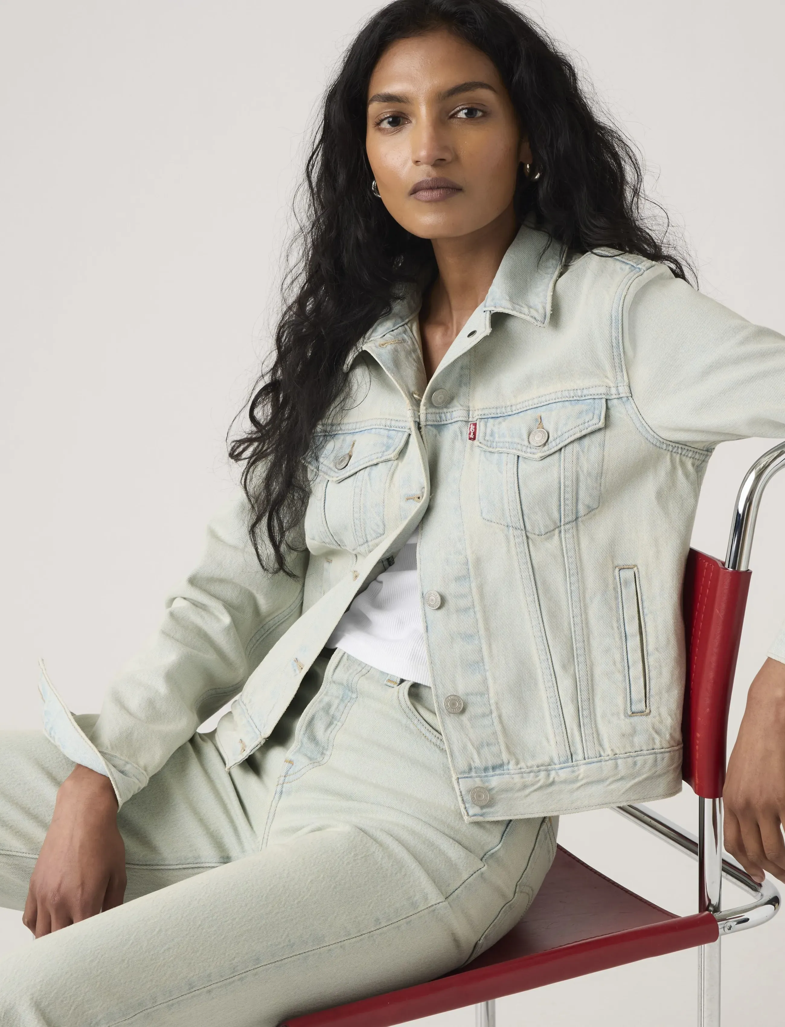 Levi's® ORIGINAL TRUCKER DE ORO TRUCKE - Gallajakkar - LIGHT INDIGO - FLAT FINIS / blue