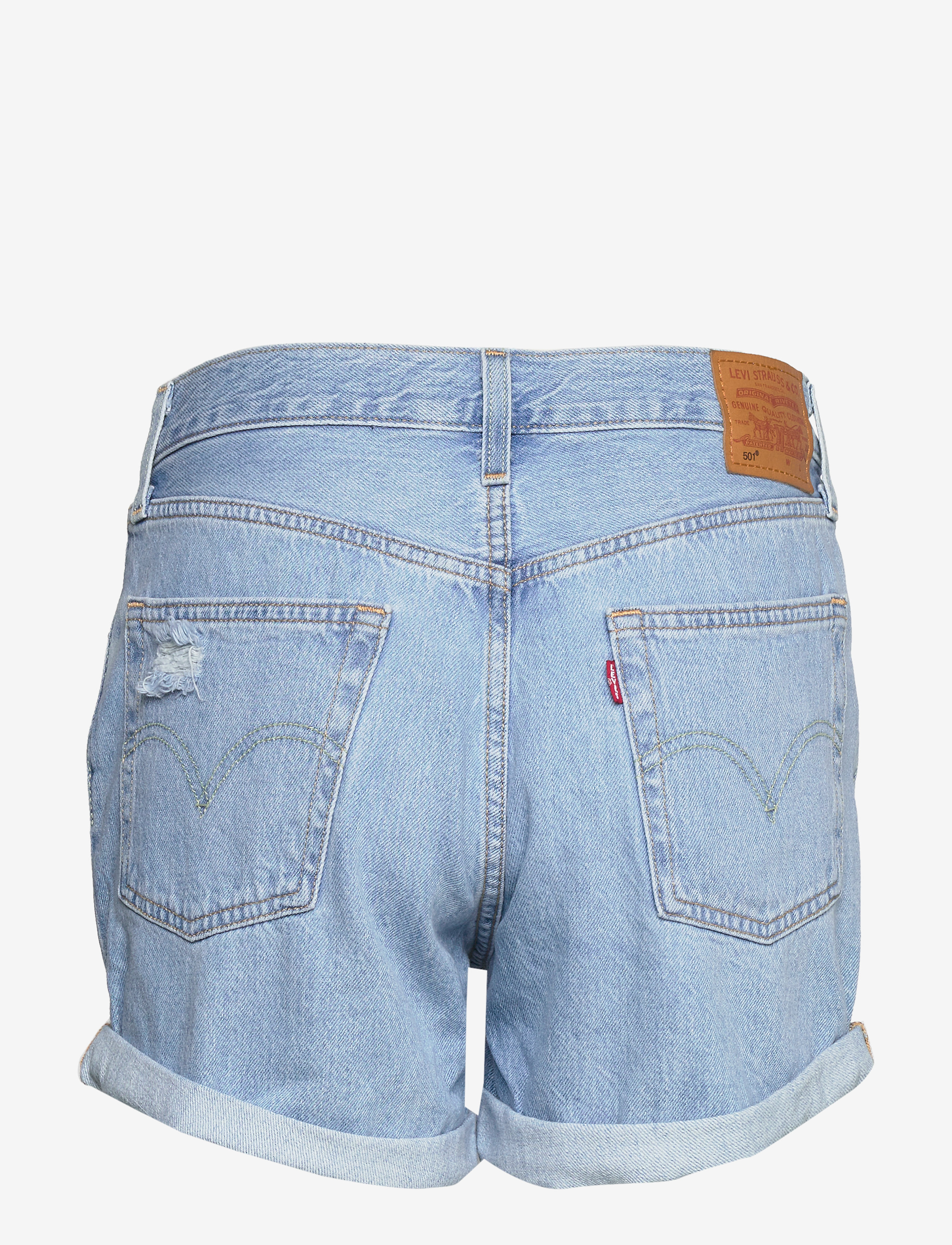 LEVI´S Women - 501 SHORT LONG MONTGOMERY MEND - light indigo - worn in - 1