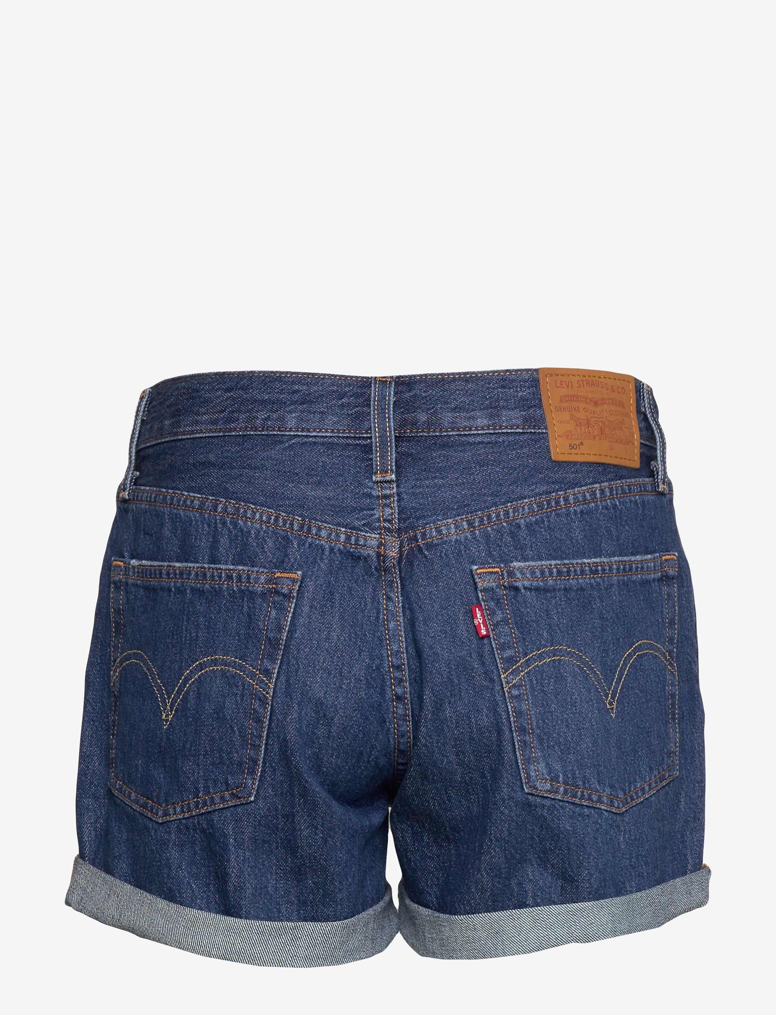LEVI´S Women - 501 SHORT LONG SANSOME DRIFTER - med indigo - worn in - 1