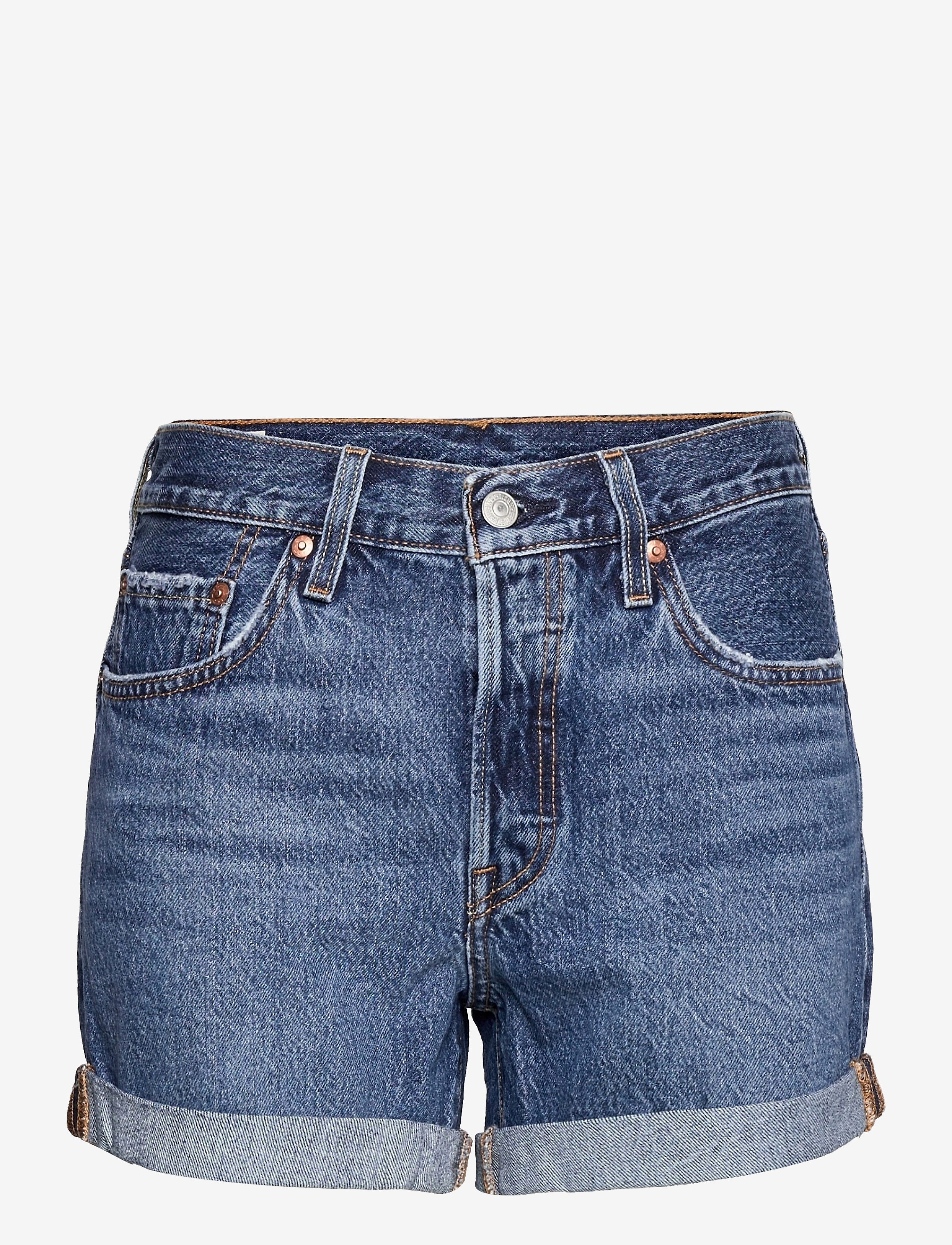 LEVI´S Women - 501 ROLLED SHORT ORINDA TROY S - dark indigo - worn in - 0