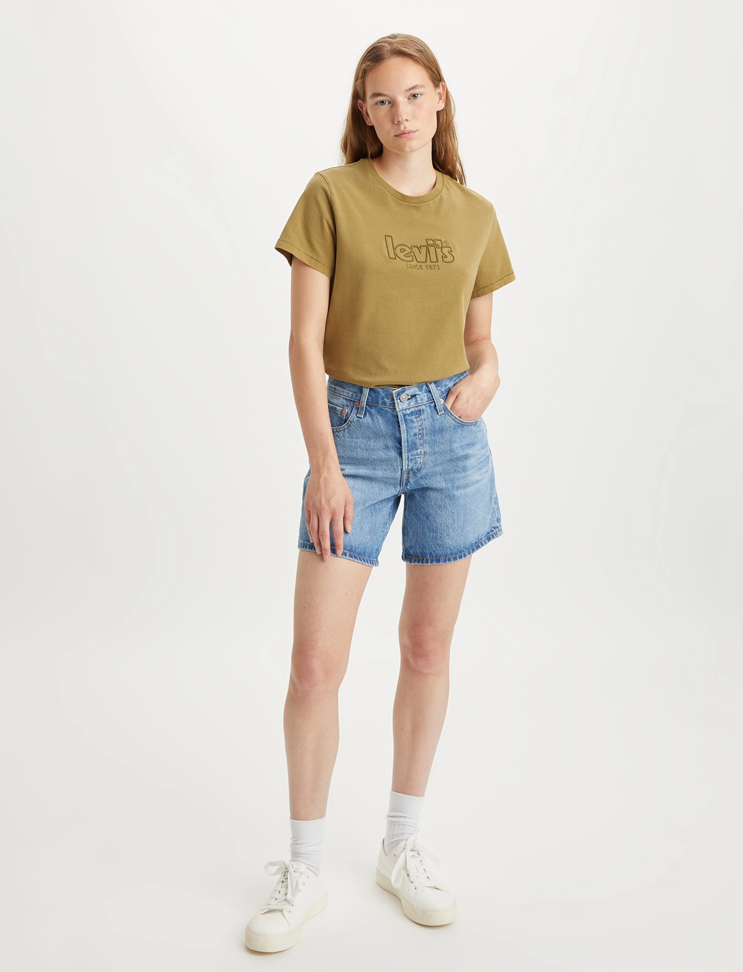 Levi's® - 501 ROLLED SHORT ORINDA NIGHT - med indigo - worn in - 5