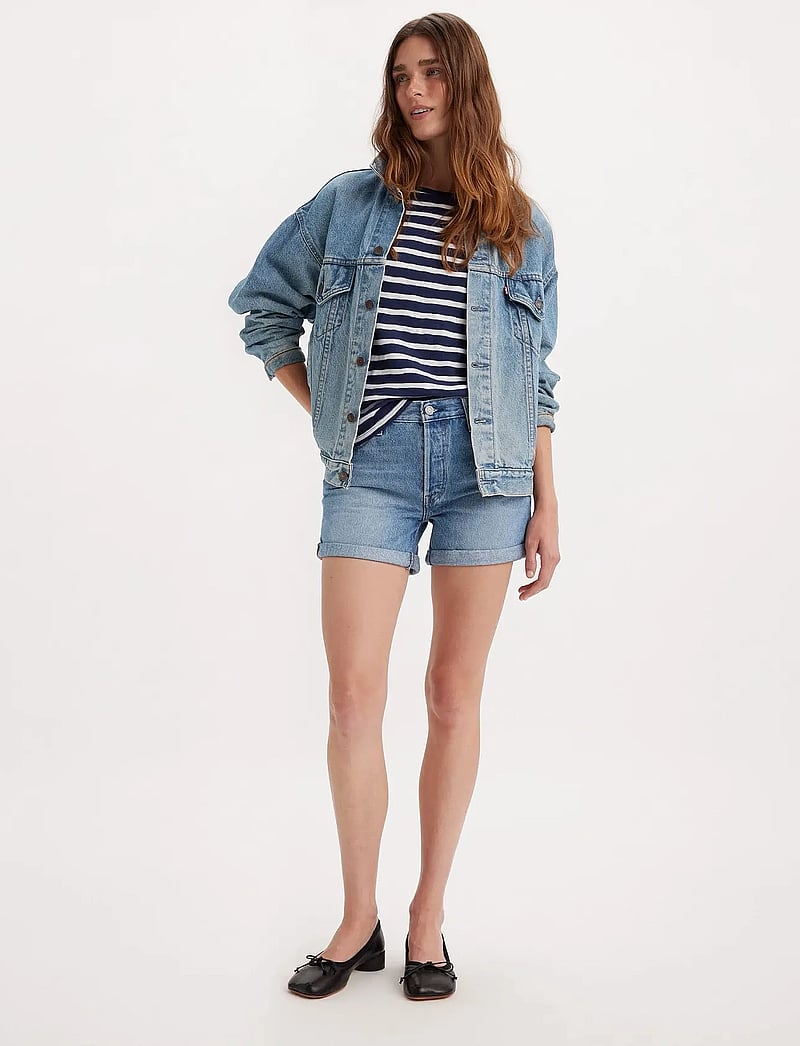 Levi's® - 501 ROLLED SHORT MUST BE MINE - jorts - dark indigo - worn in - 0