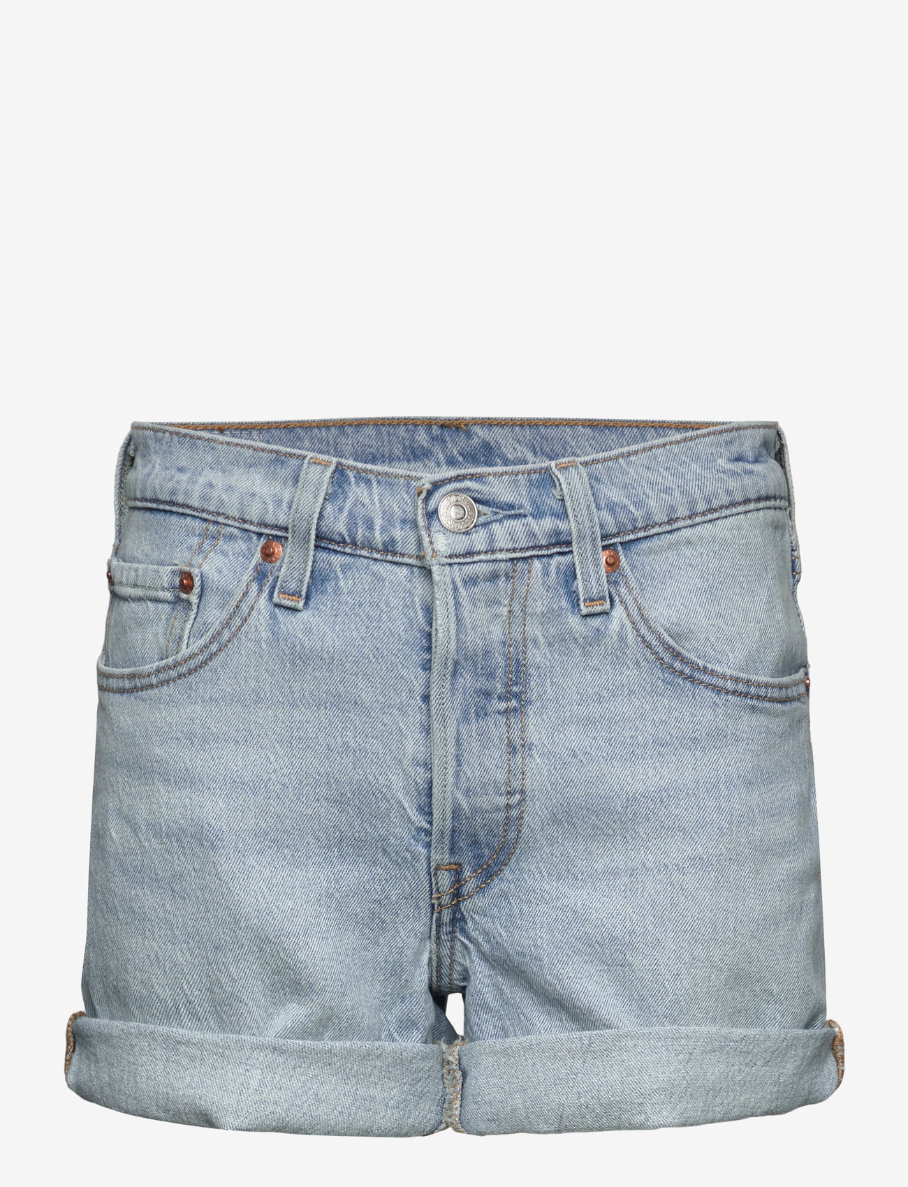 Levi's® - 501 ROLLED SHORT CHAMELEON COP - light indigo - worn in - 1