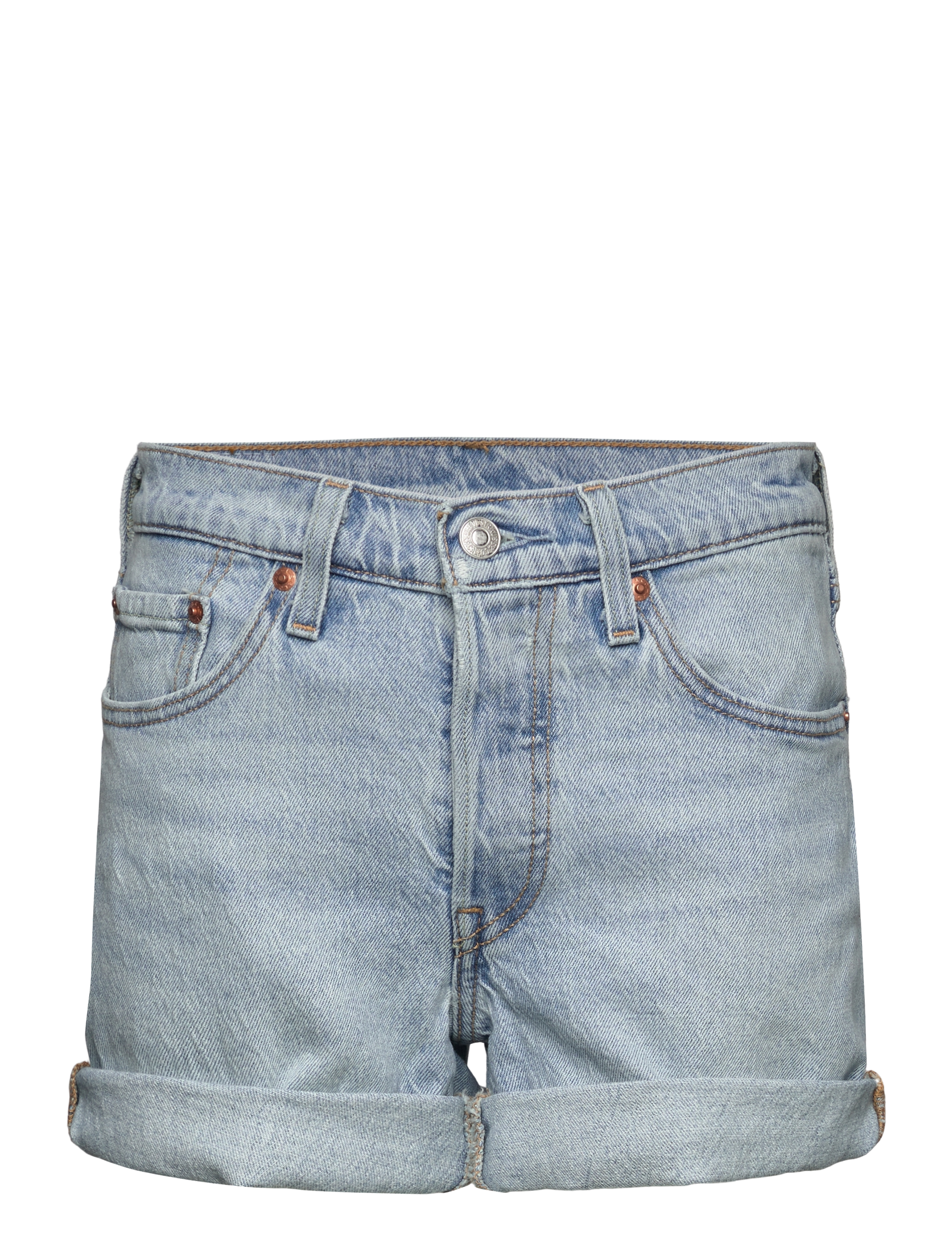 Levi's® - 501 ROLLED SHORT CHAMELEON COP - light indigo - worn in - 1