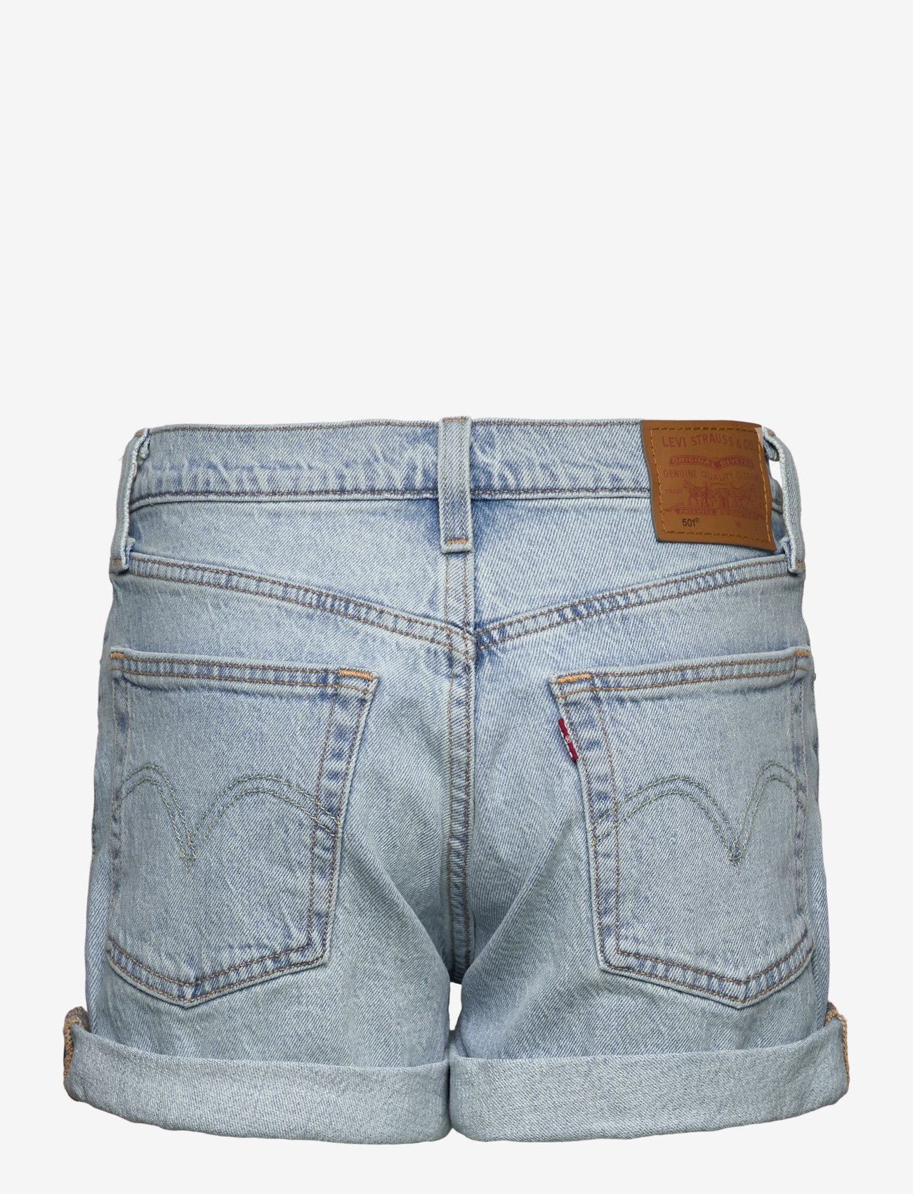 Levi's® - 501 ROLLED SHORT CHAMELEON COP - light indigo - worn in - 2