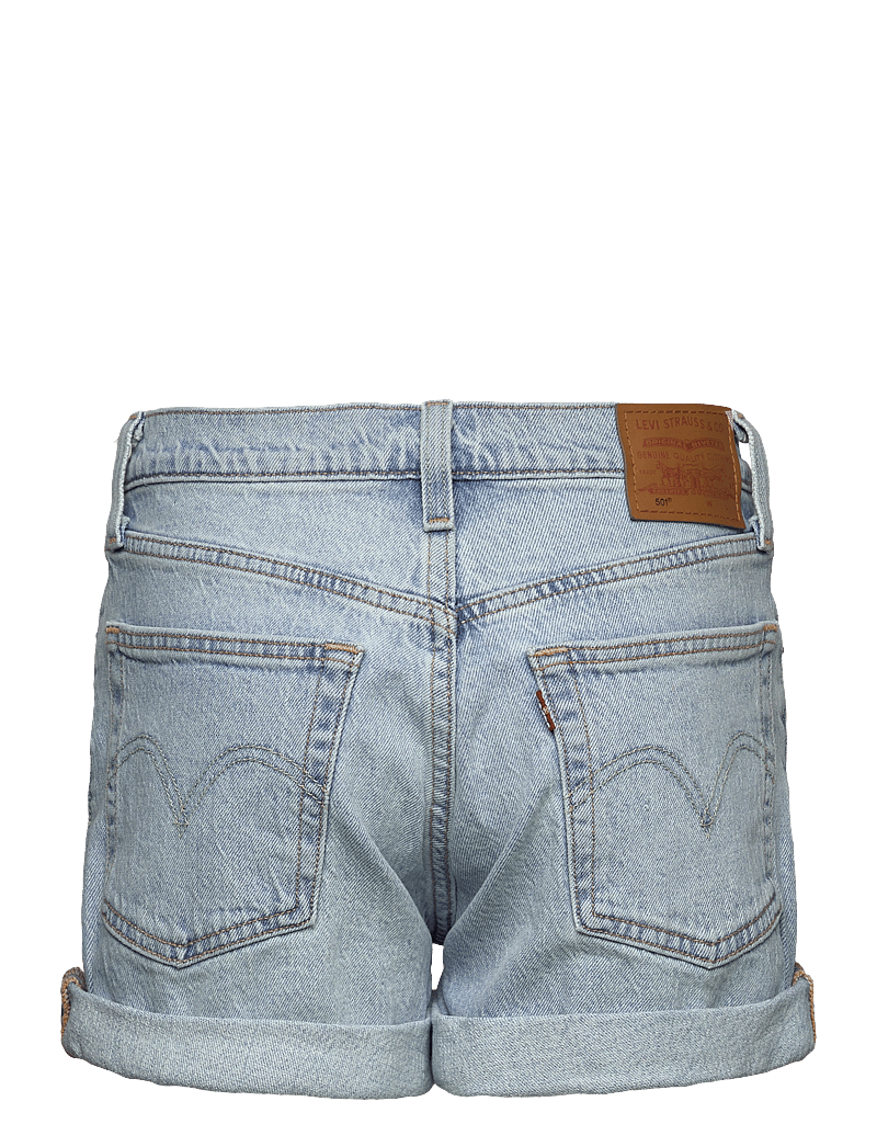Levi's® - 501 ROLLED SHORT CHAMELEON COP - light indigo - worn in - 2
