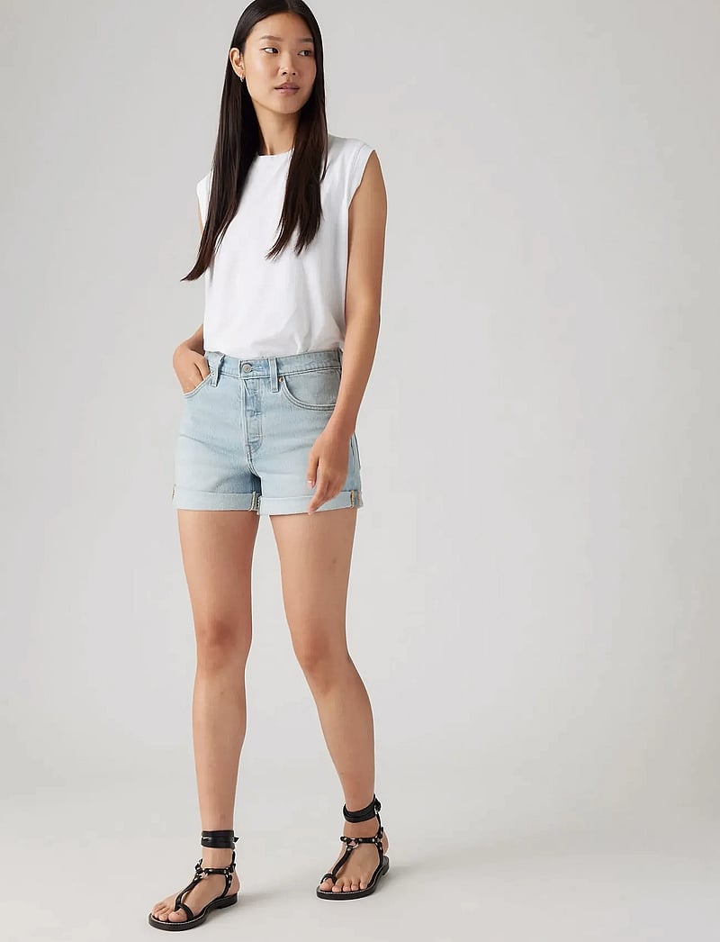 Levi's® - 501 ROLLED SHORT CHAMELEON COP - light indigo - worn in - 0