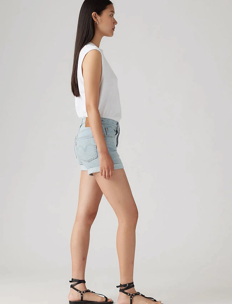 Levi's® - 501 ROLLED SHORT CHAMELEON COP - light indigo - worn in - 3