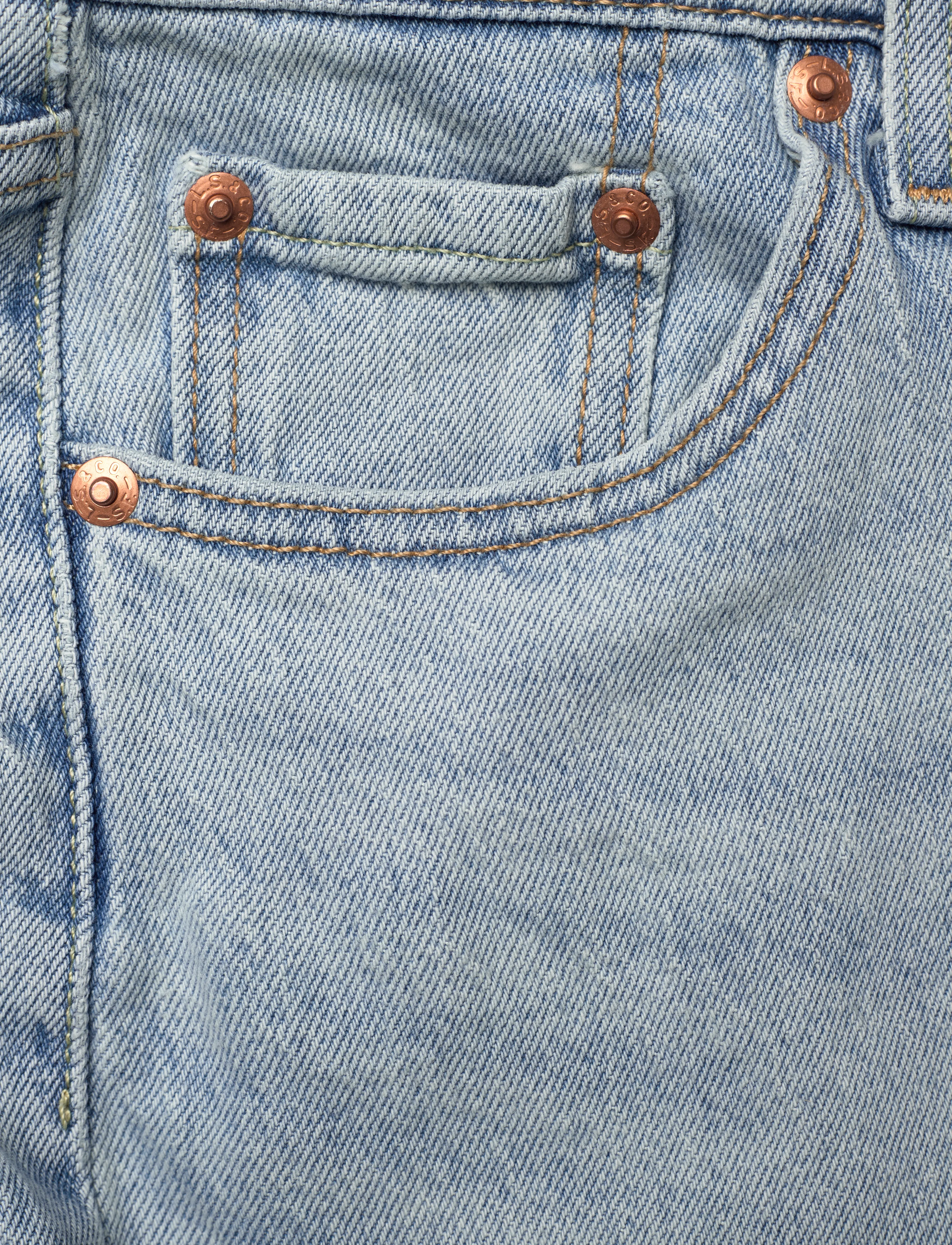 Levi's® - 501 ROLLED SHORT CHAMELEON COP - light indigo - worn in - 4