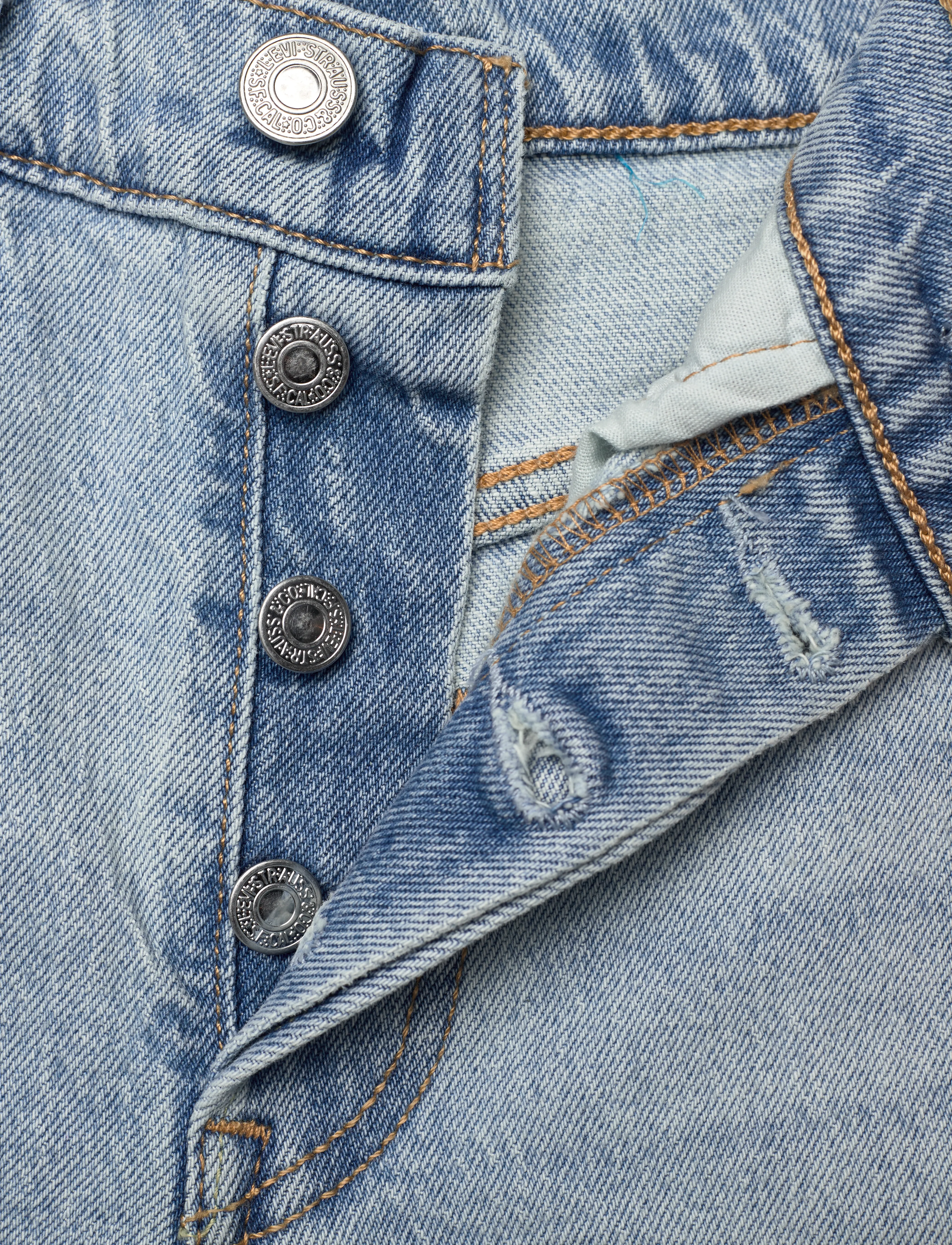 Levi's® - 501 ROLLED SHORT CHAMELEON COP - light indigo - worn in - 5