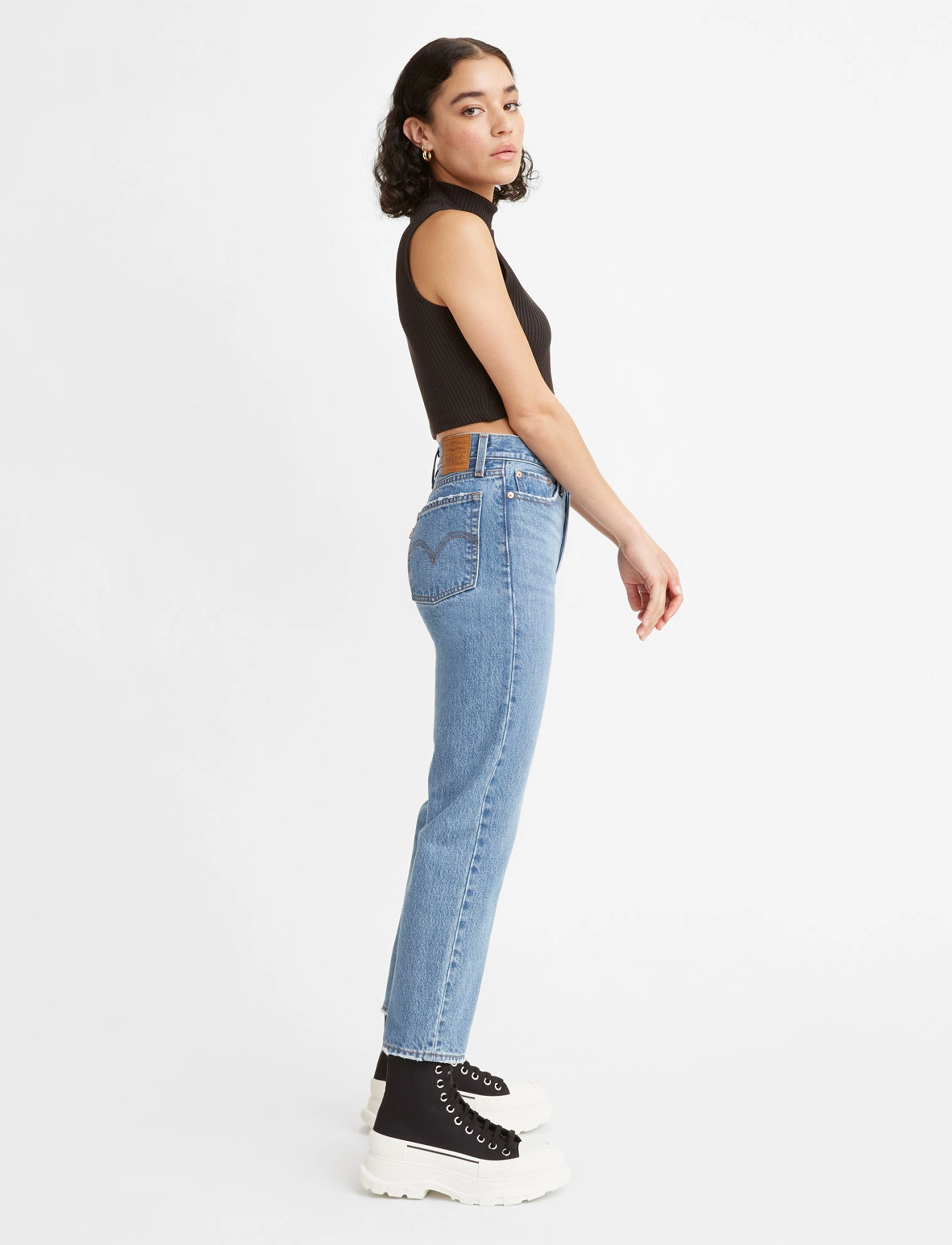 Levi's® - WEDGIE STRAIGHT OXNARD HAZE - dark indigo - worn in - 5