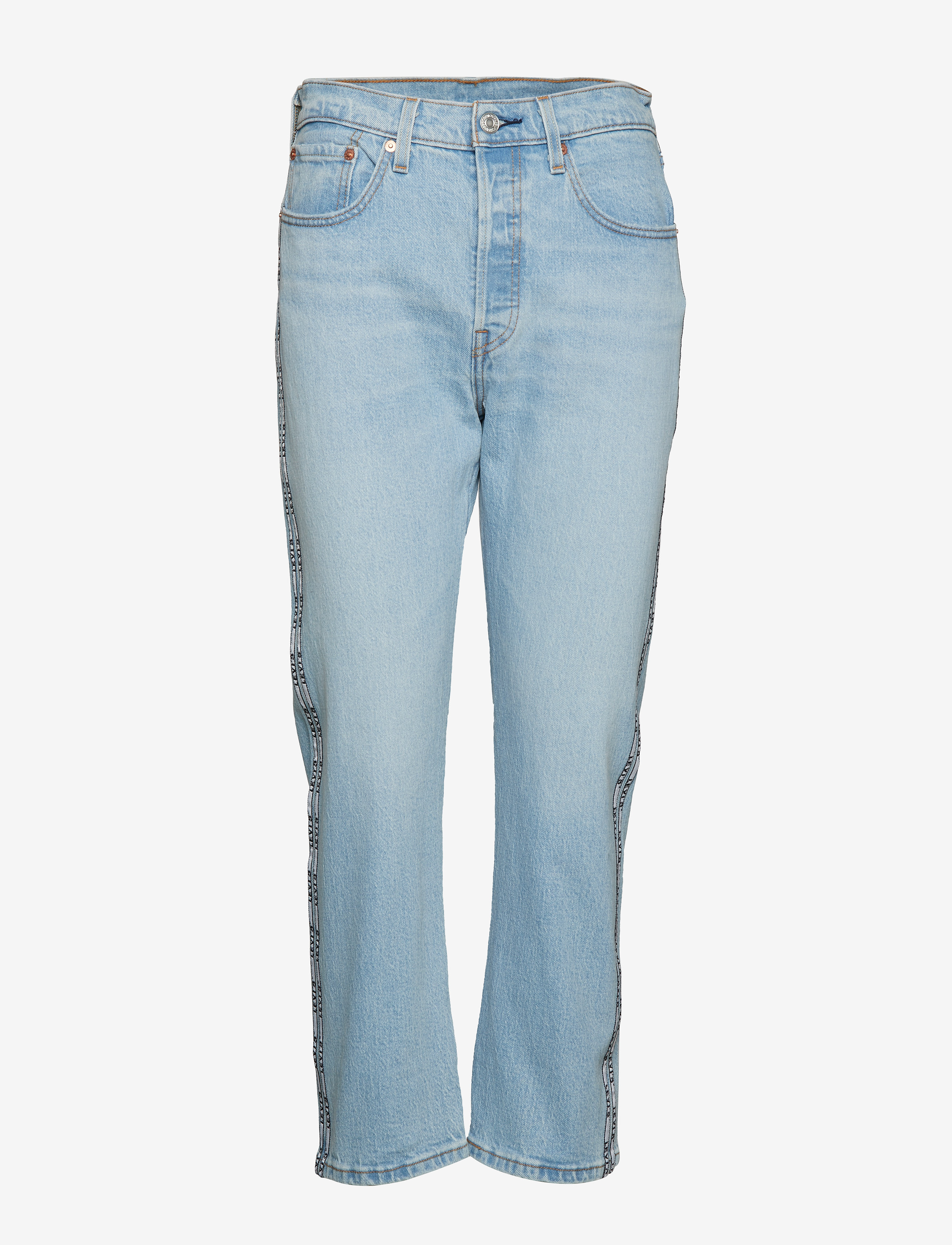 LEVI´S Women - 501 CROP DIBS W/ TAPE - light indigo - worn in - 0