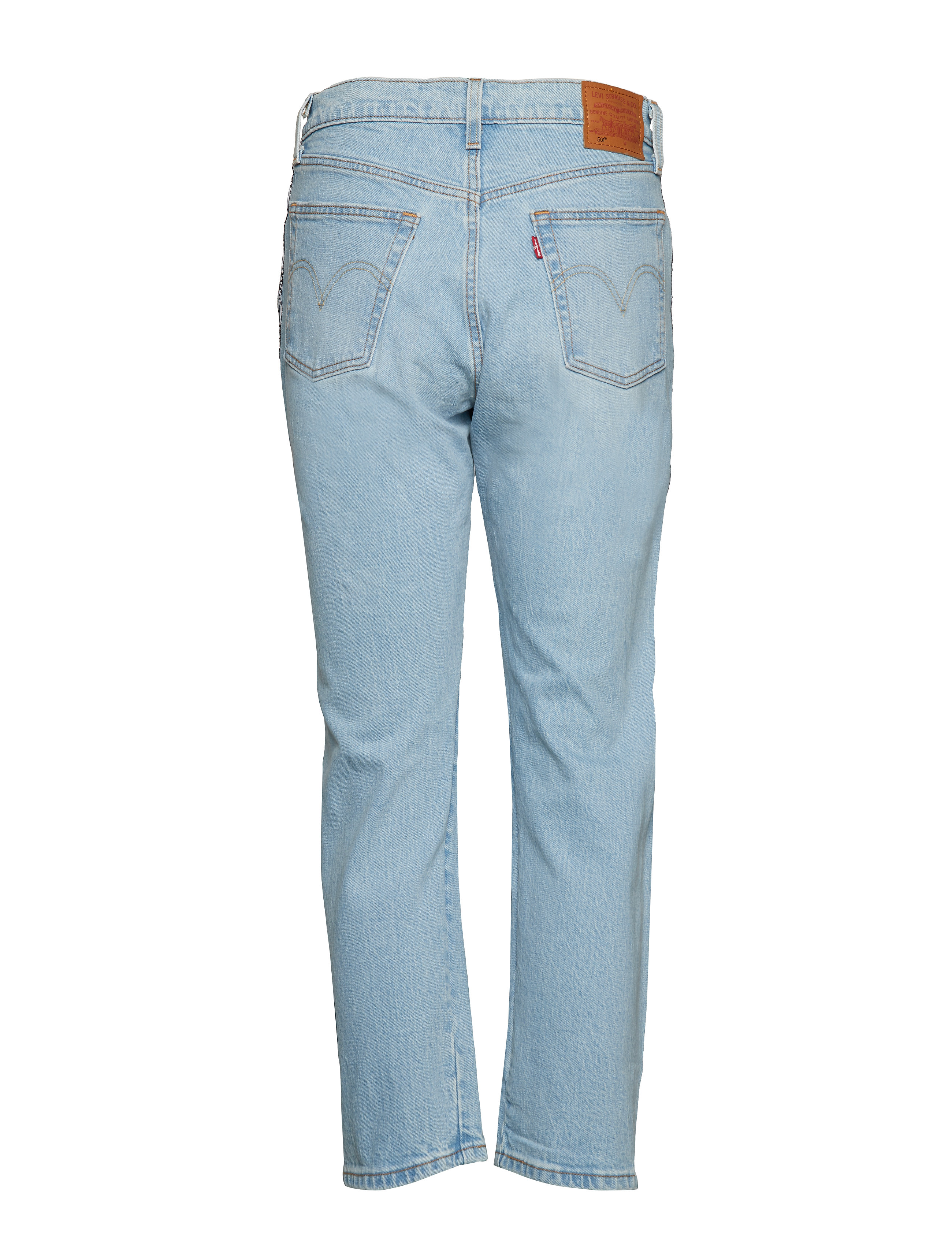 LEVI´S Women - 501 CROP DIBS W/ TAPE - light indigo - worn in - 1