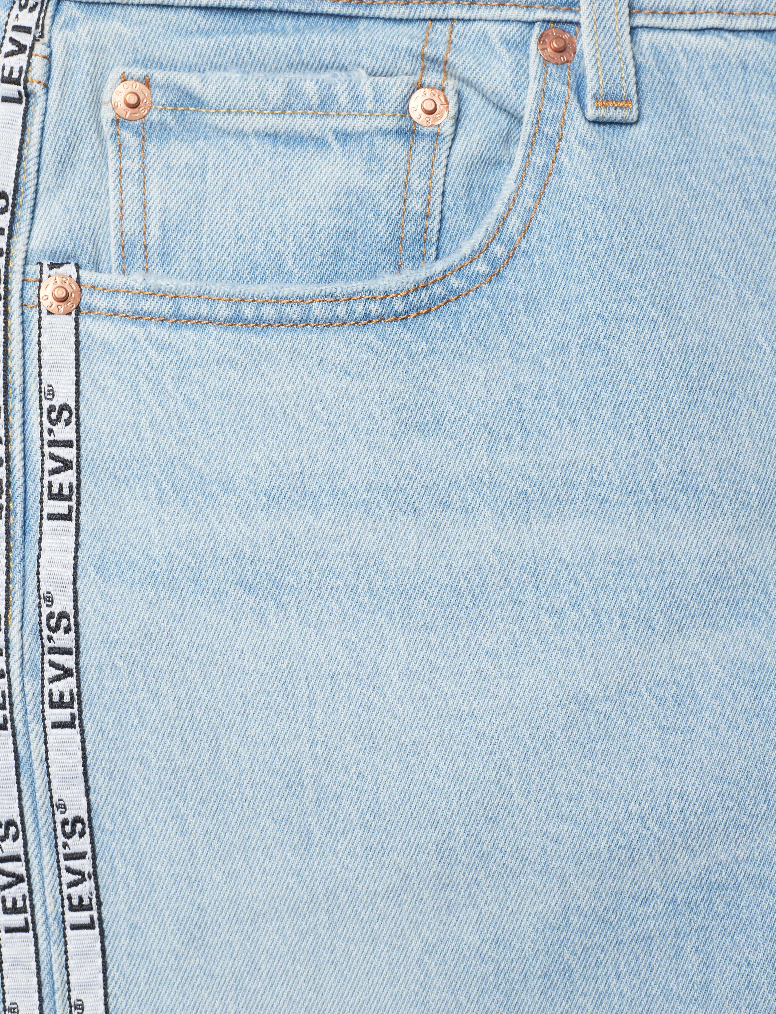 LEVI´S Women - 501 CROP DIBS W/ TAPE - light indigo - worn in - 4