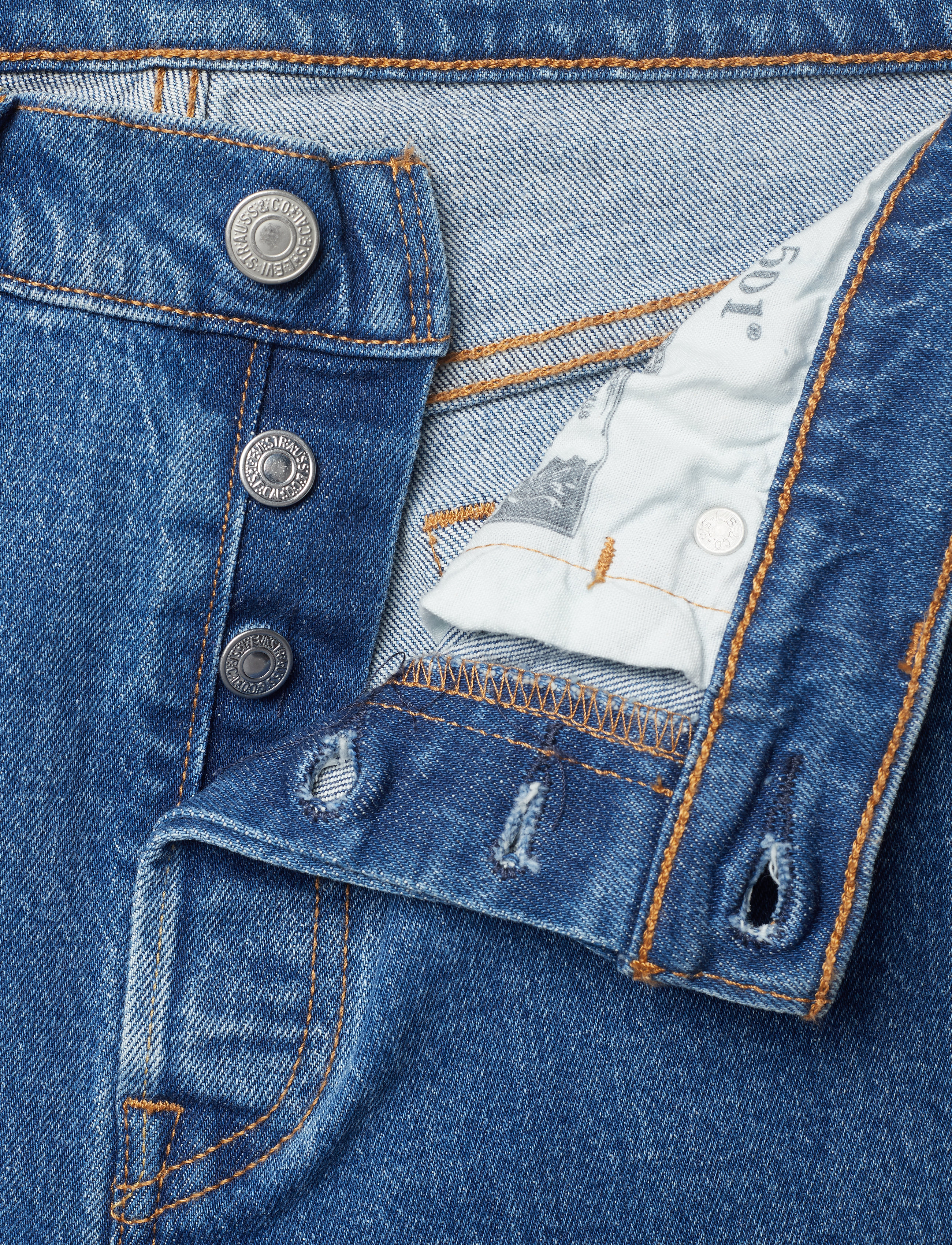LEVI´S Women - 501 CROP JIVE STONEWASH - med indigo - flat finish - 3