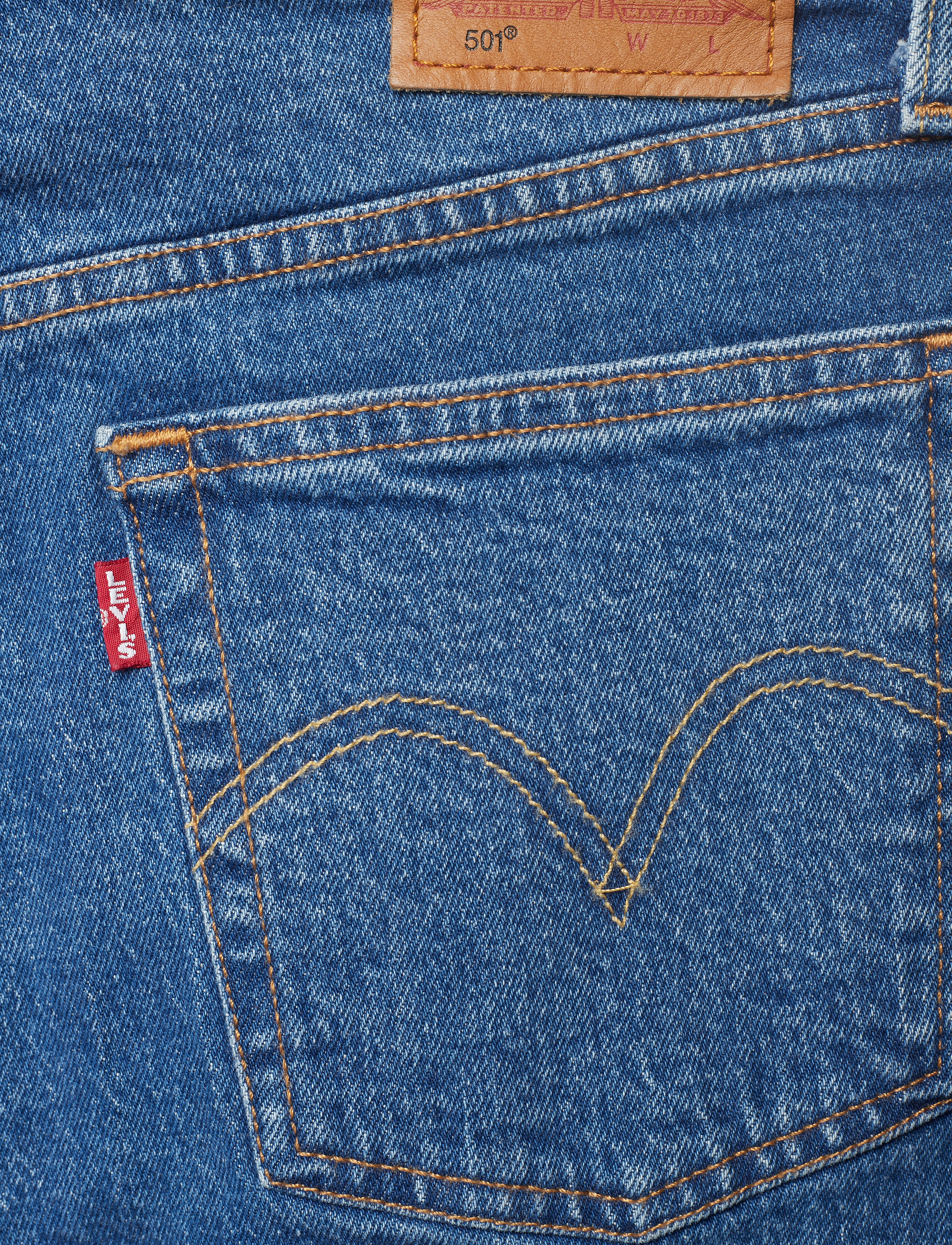 LEVI´S Women - 501 CROP JIVE STONEWASH - med indigo - flat finish - 4