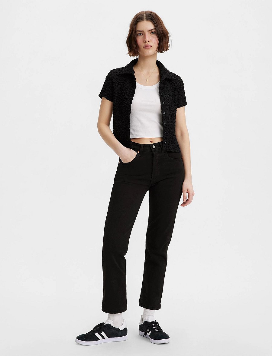 Levi's® - 501 CROP BLACK SPROUT - gerade jeans - blacks - 3