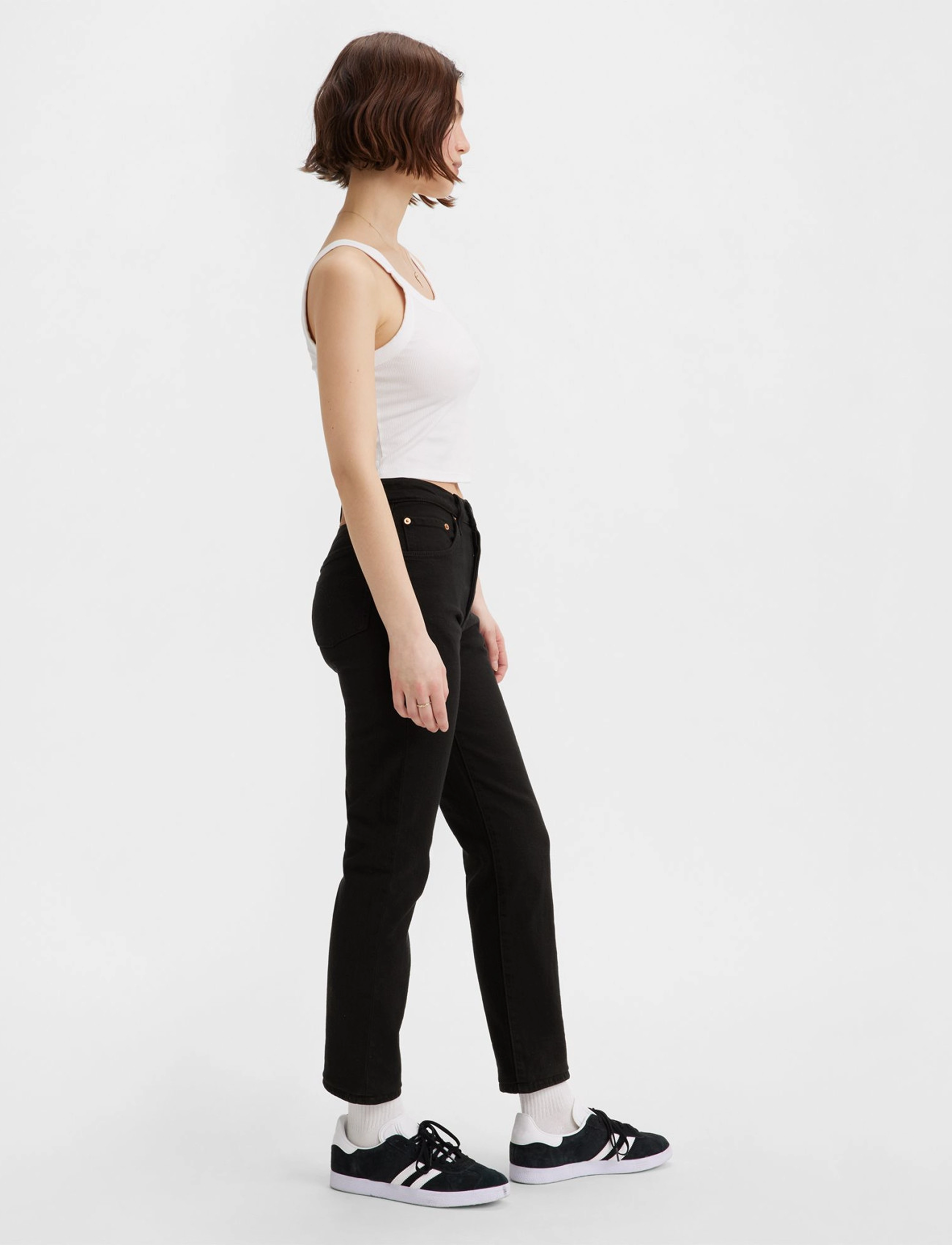Levi's® - 501 CROP BLACK SPROUT - straight jeans - blacks - 5