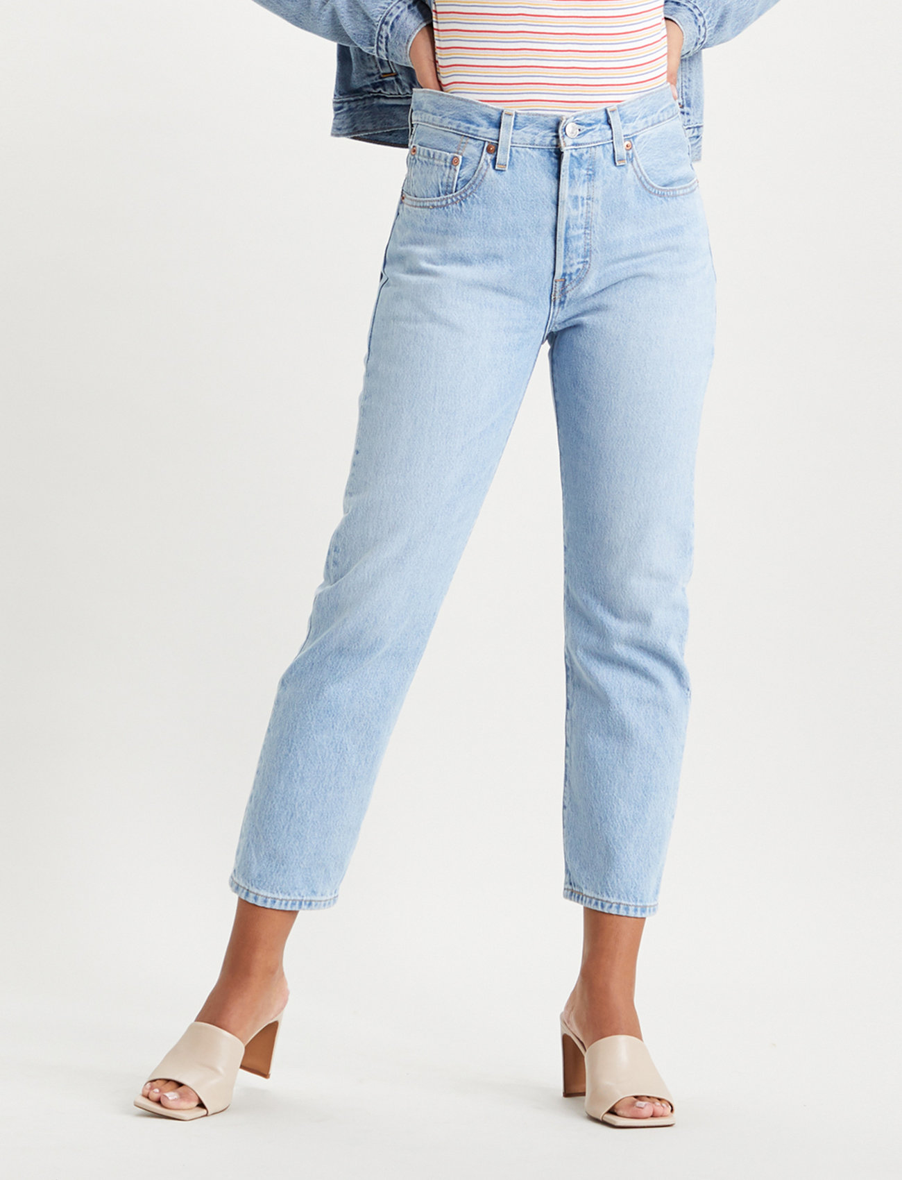 LEVI´S Women - 501 CROP OJAI LUXOR RA - raka jeans - light indigo - worn in - 0