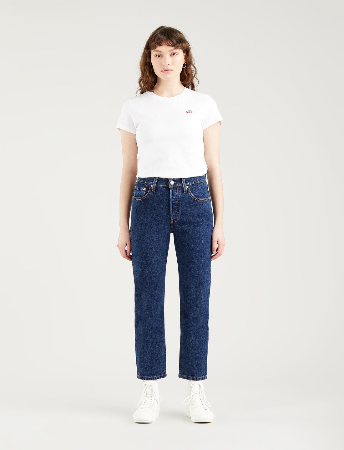 Levis jeans hot sale 501 cropped
