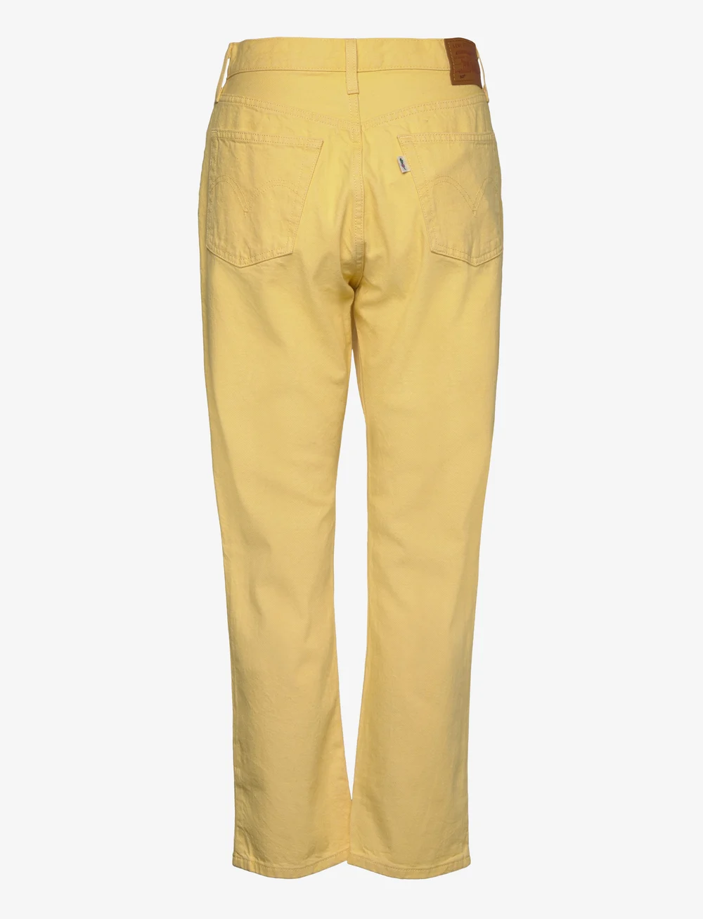 Pastel top yellow jeans