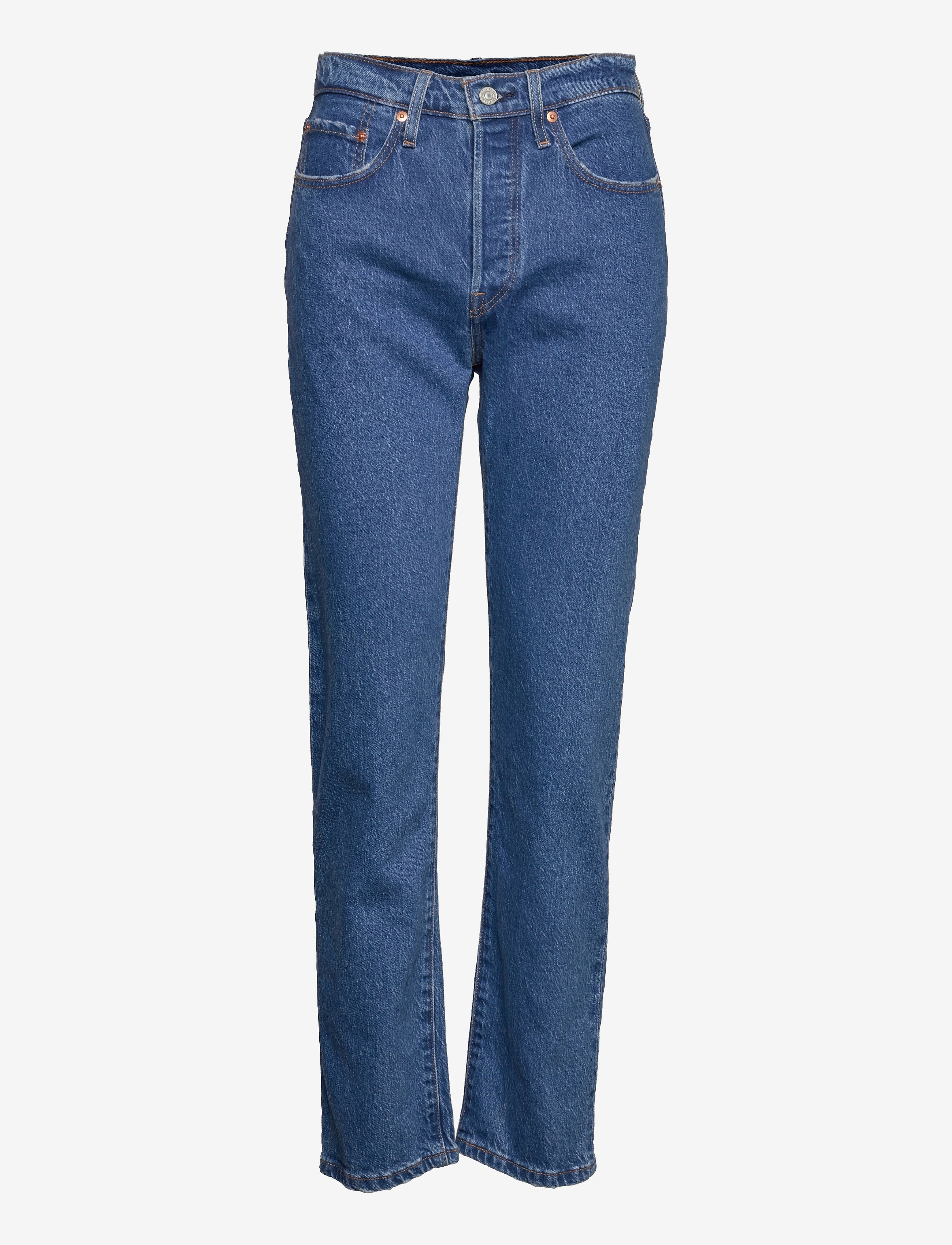 Levi's® 501 CROP JAZZ POP - Levi's® - MED INDIGO - WORN IN / blue