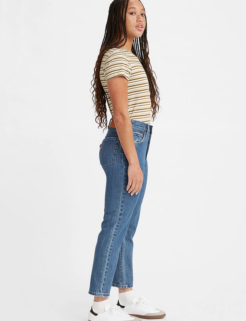 Levi's® - 501 CROP JAZZ POP - straight jeans - med indigo - worn in - 5
