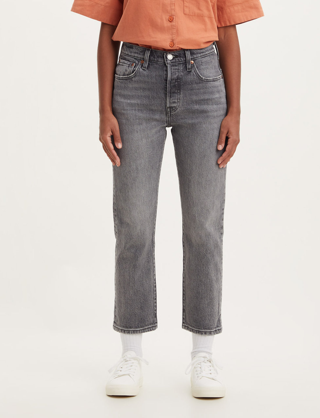 Levi's 501 cropped taper jeans sales