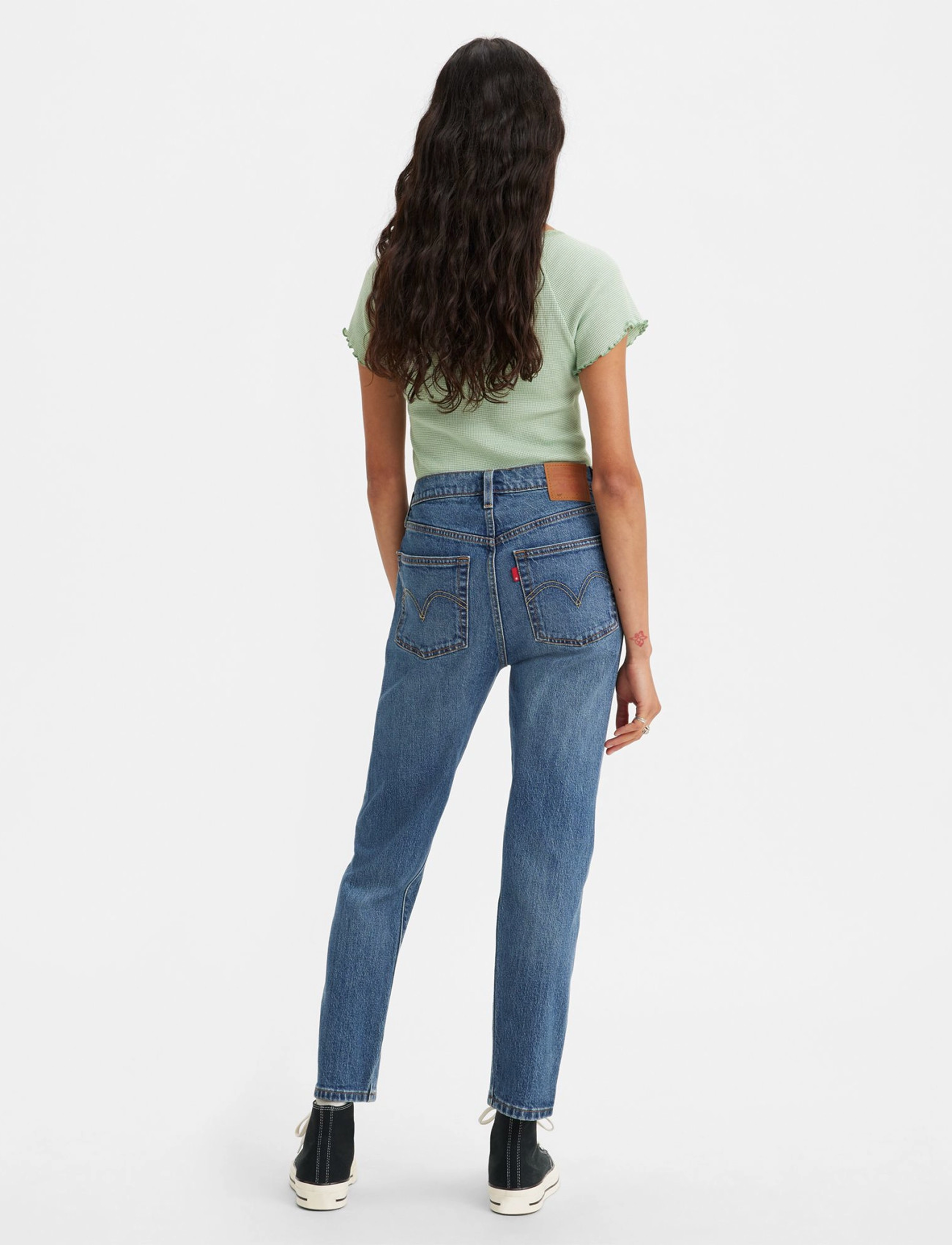 LEVI´S Women - 501 CROP STAND OFF - dark indigo - worn in - 3