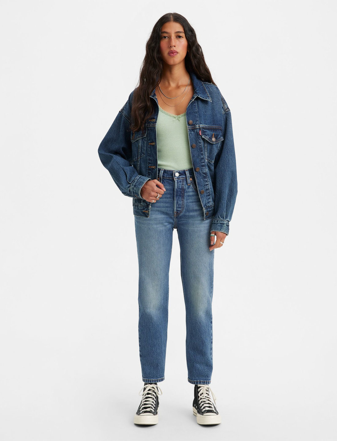 LEVI S Women 501 Crop Stand Off Straight jeans Boozt