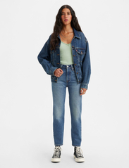 LEVI´S Women - 501 CROP STAND OFF - straight jeans - dark indigo - worn in - 4