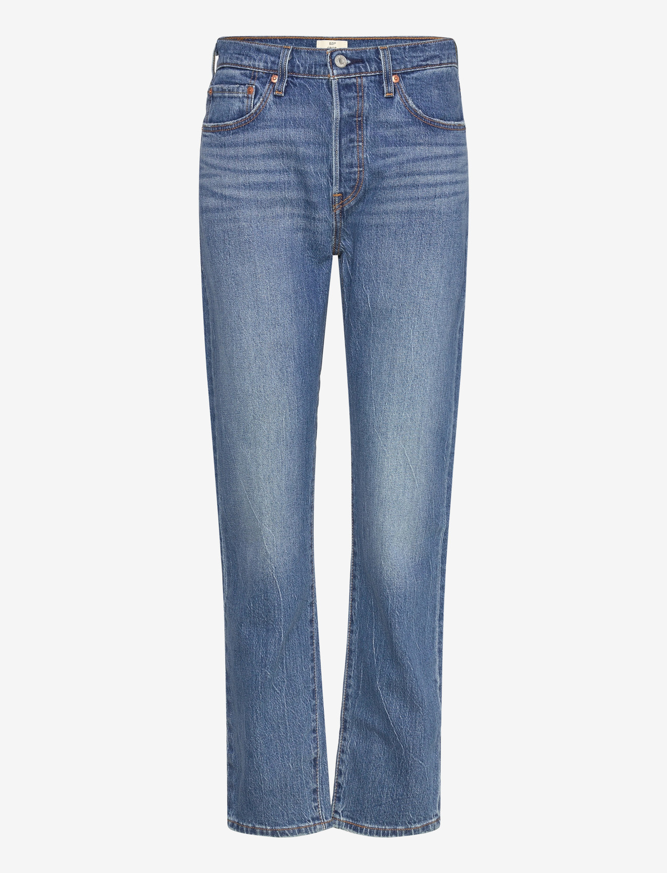 Levi's® - 501 CROP ERIN CANT WAIT STRETC - raka jeans - med indigo - worn in - 1