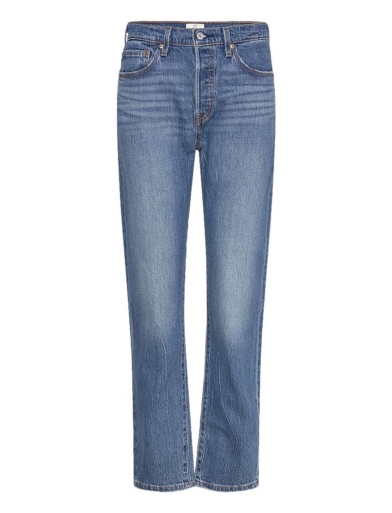 Levi's® - 501 CROP ERIN CANT WAIT STRETC - raka jeans - med indigo - worn in - 1