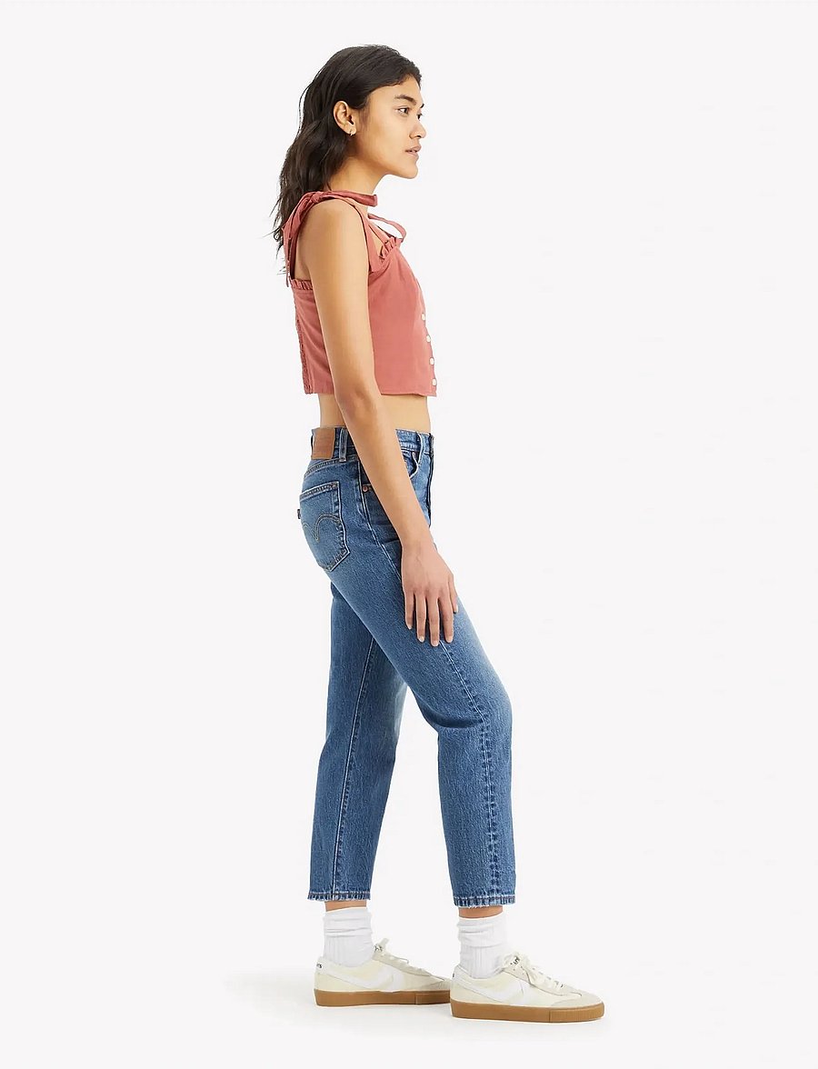 Levi's® - 501 CROP ERIN CANT WAIT STRETC - straight jeans - med indigo - worn in - 3