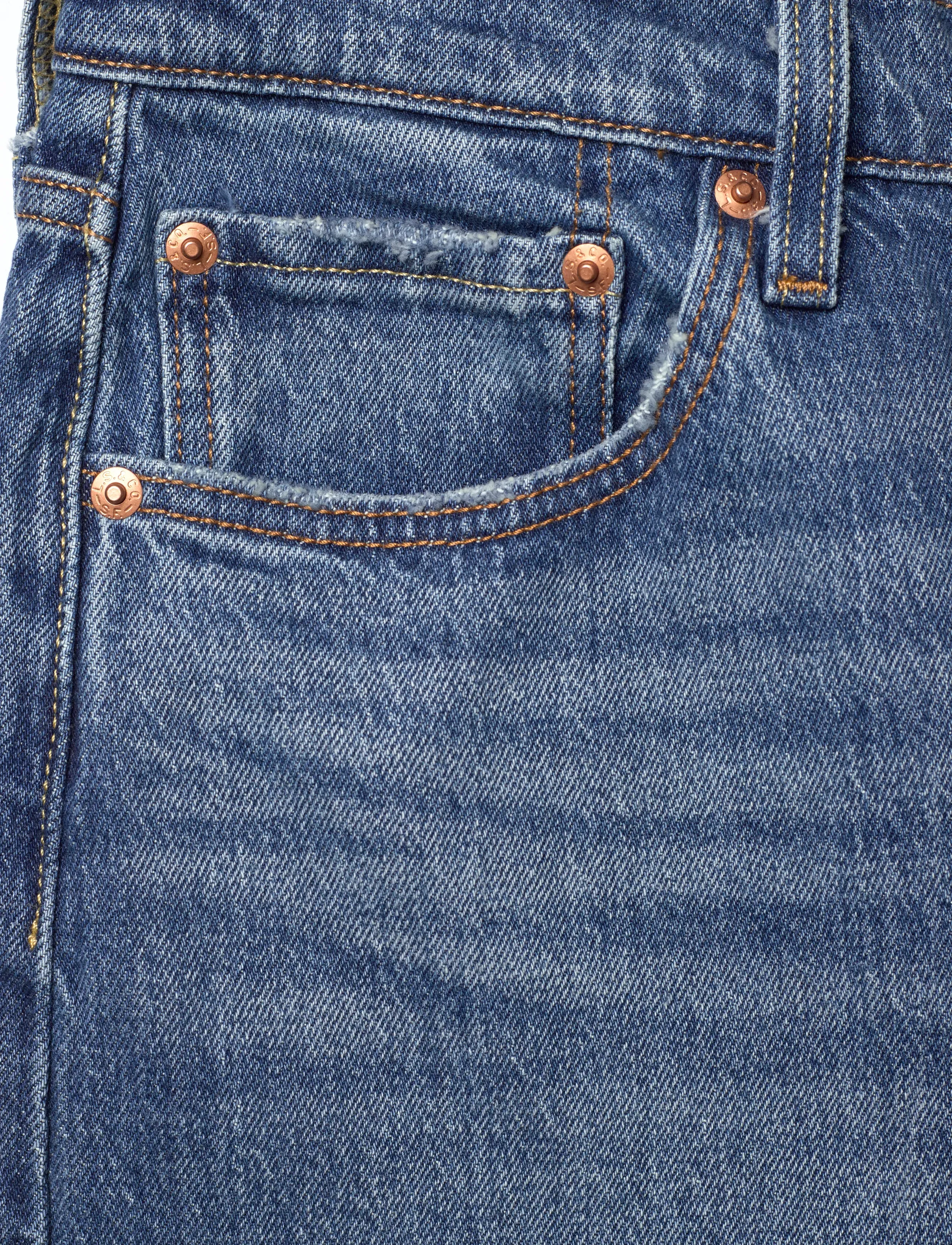 Levi's® - 501 CROP ERIN CANT WAIT STRETC - raka jeans - med indigo - worn in - 5