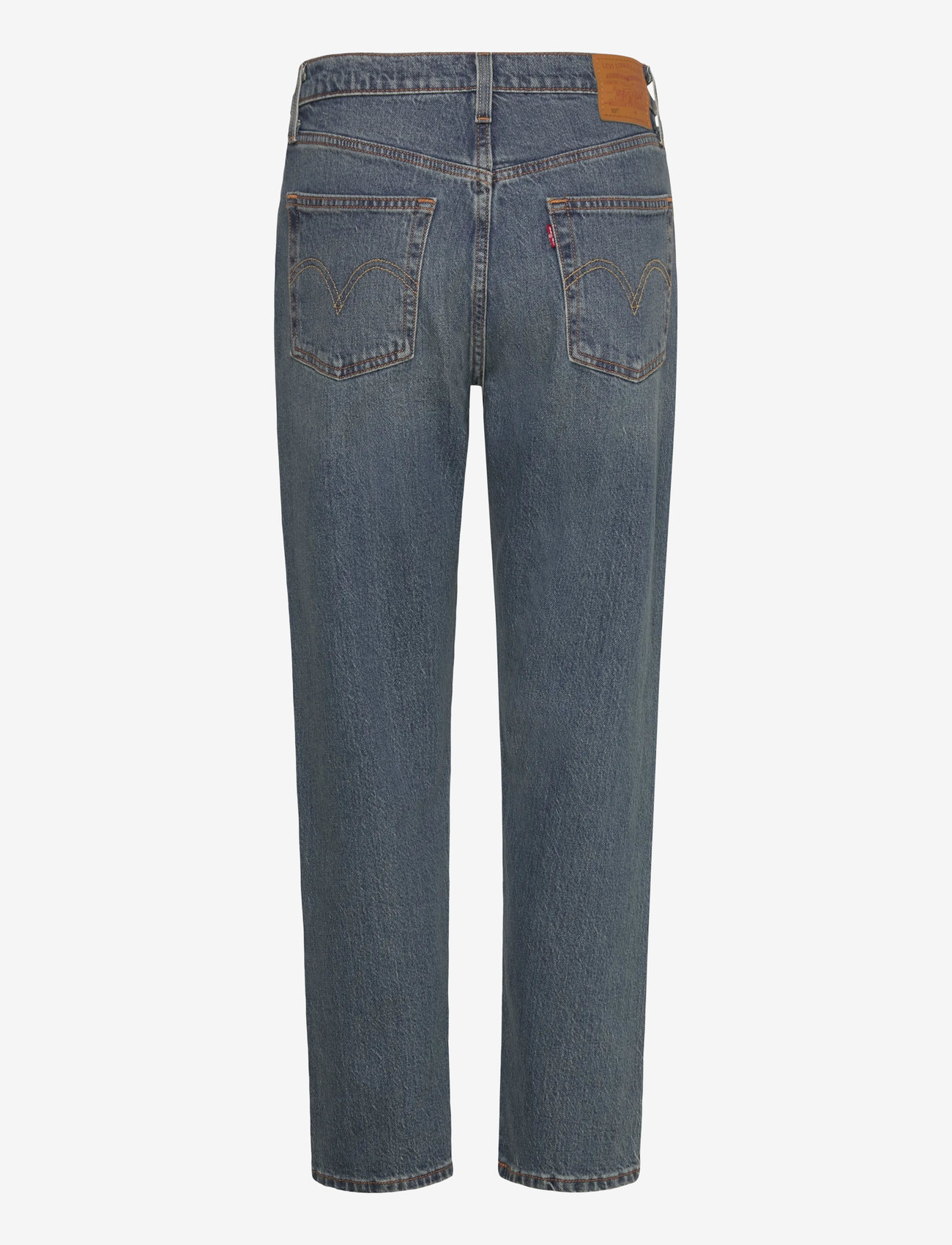 Levi's® - 501 CROP SCANNED ANSWERS - raka jeans - med indigo - worn in - 2