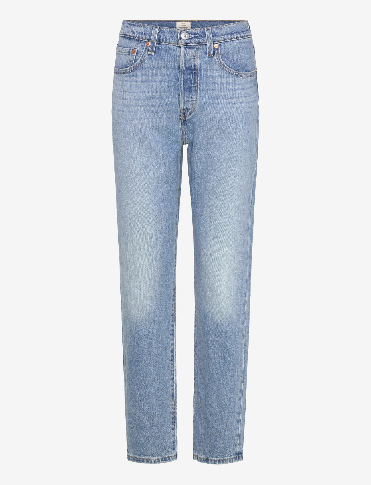 Levi's® - 501 CROP WHERE TO NOW NDX - straight jeans - med indigo - worn in - 0
