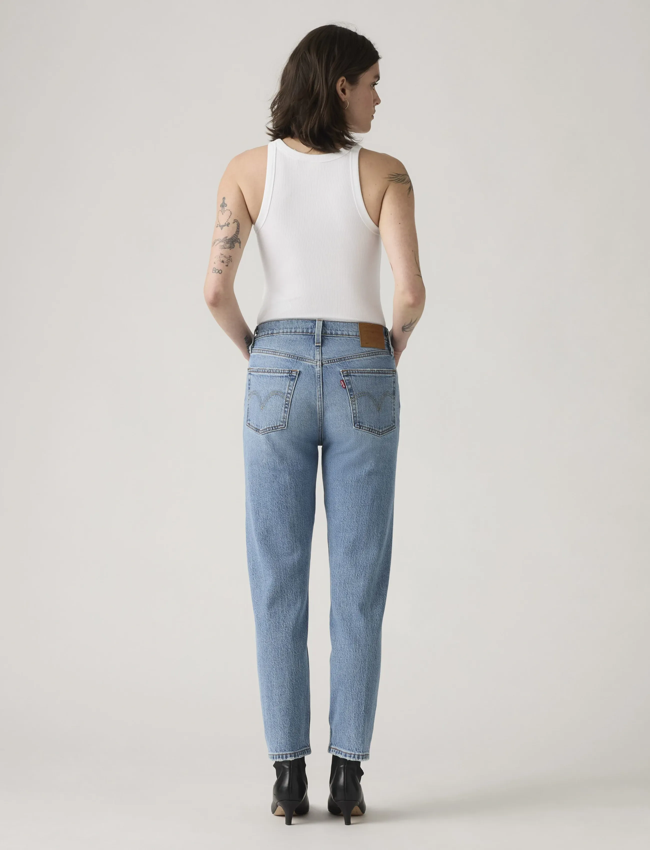 Levi's® - 501 CROP WHERE TO NOW NDX - proste dżinsy - med indigo - worn in - 4