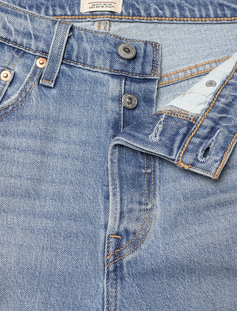 Levi's® - 501 CROP WHERE TO NOW NDX - straight jeans - med indigo - worn in - 3