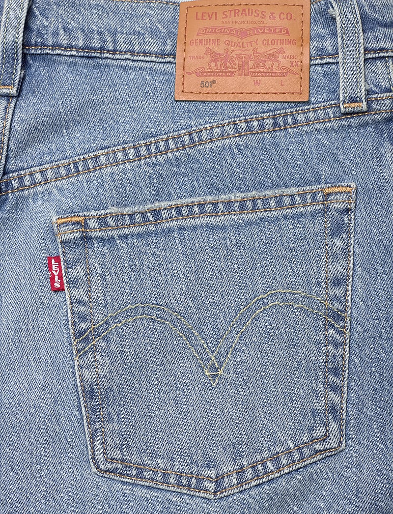 Levi's® - 501 CROP WHERE TO NOW NDX - straight jeans - med indigo - worn in - 4