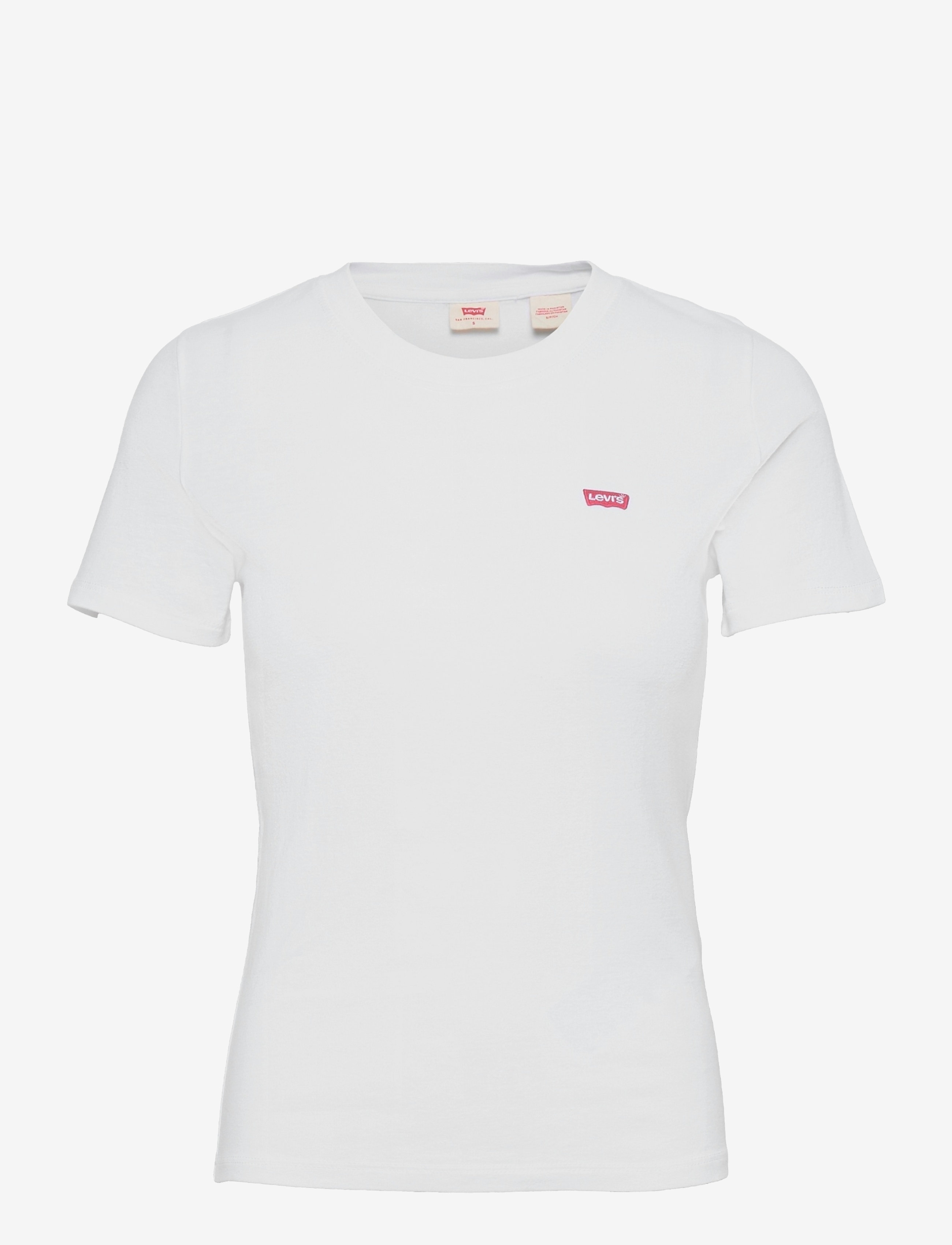 Levi's® - SS RIB BABY TEE WHITE + - neutrals - 1