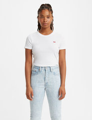 LEVI´S Women - SS RIB BABY TEE WHITE + - lowest prices - neutrals - 2