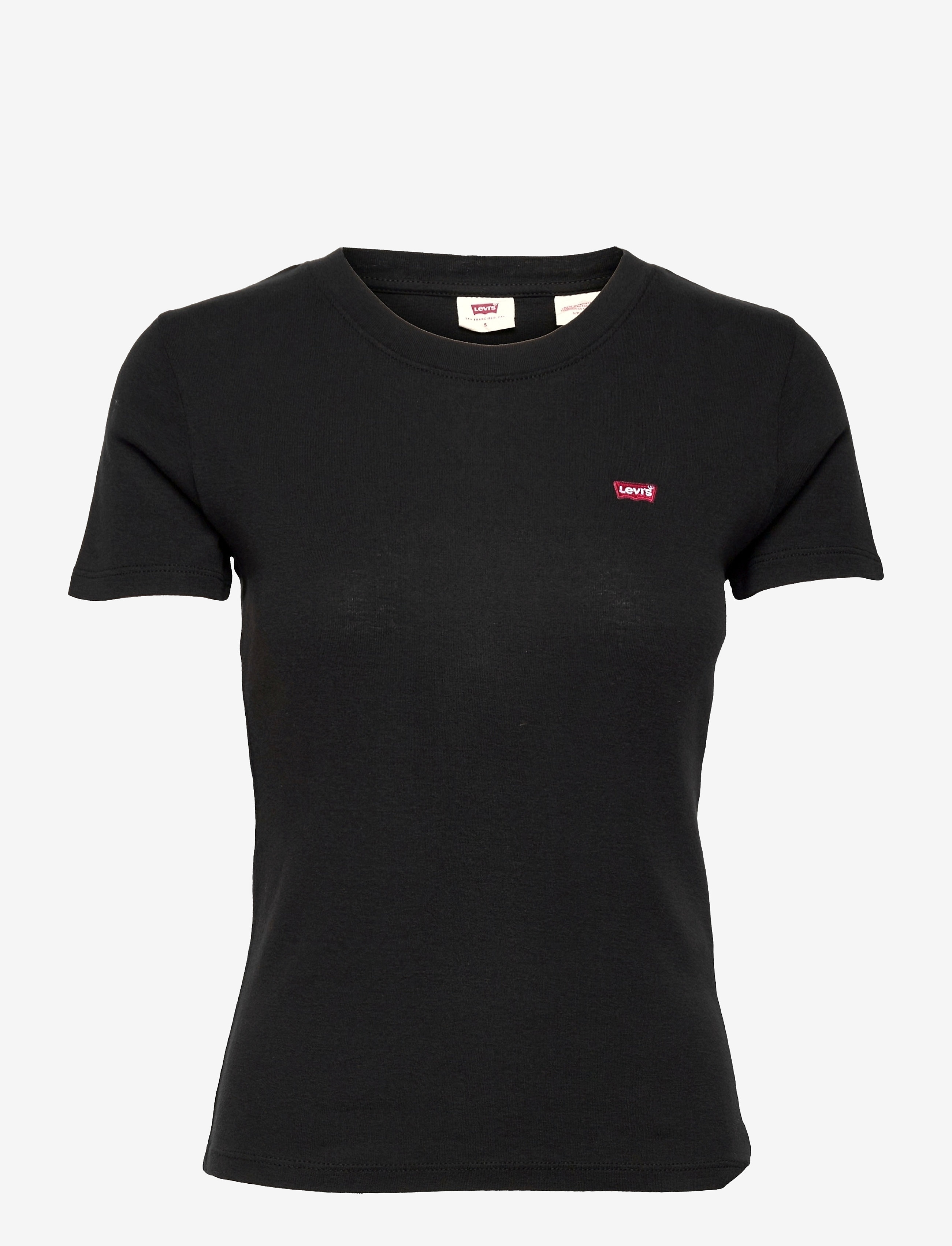 LEVI´S Women - SS RIB BABY TEE CAVIAR - blacks - 0