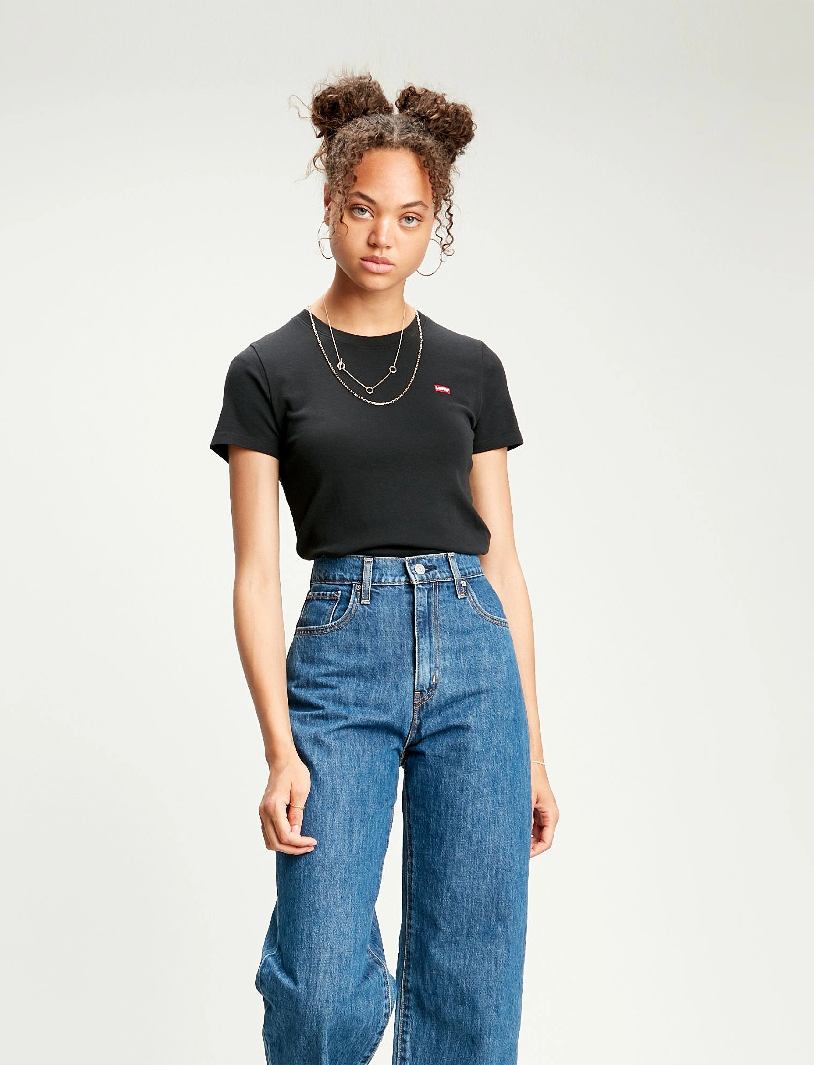 LEVI´S Women - SS RIB BABY TEE CAVIAR - blacks - 2