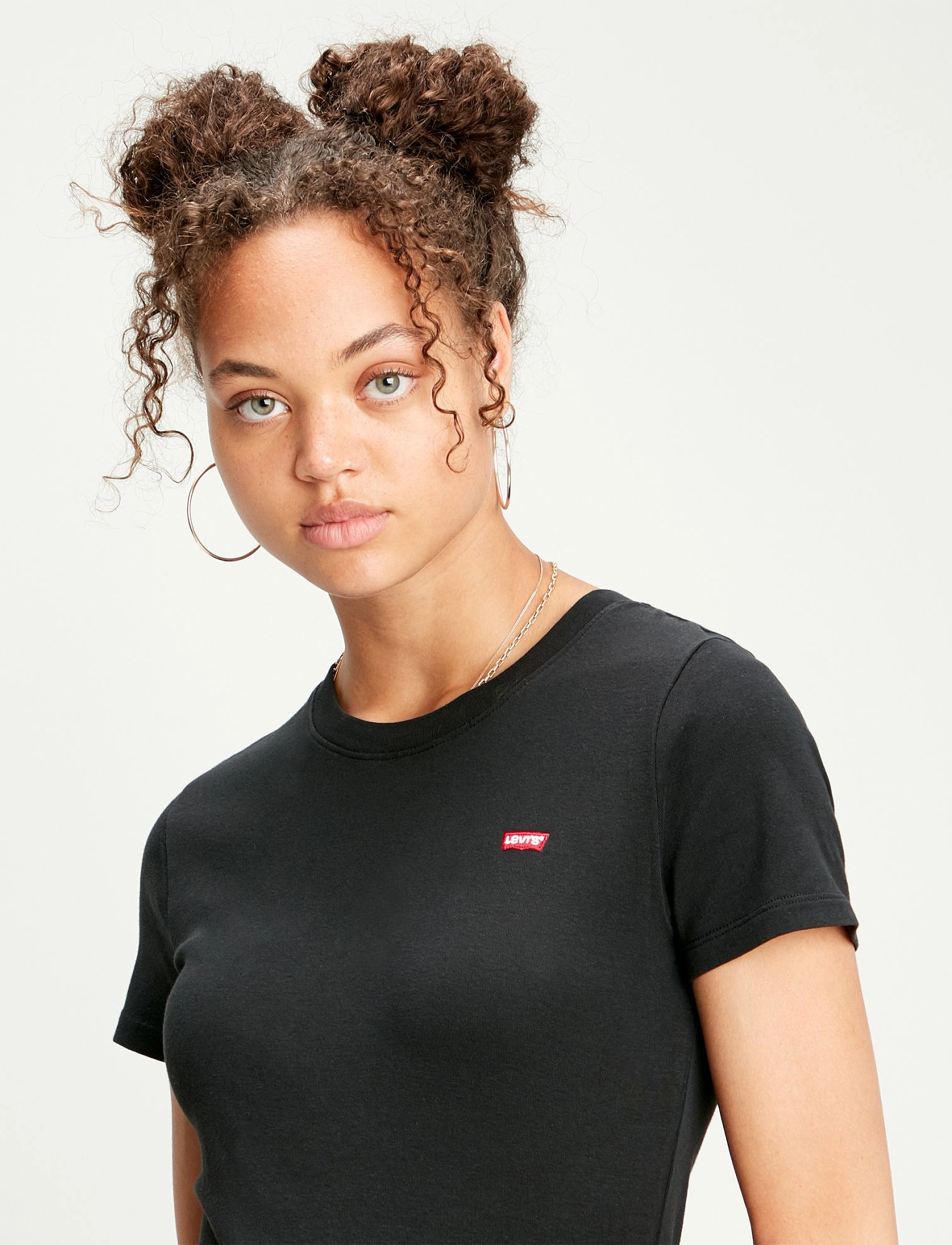 LEVI´S Women - SS RIB BABY TEE CAVIAR - blacks - 4